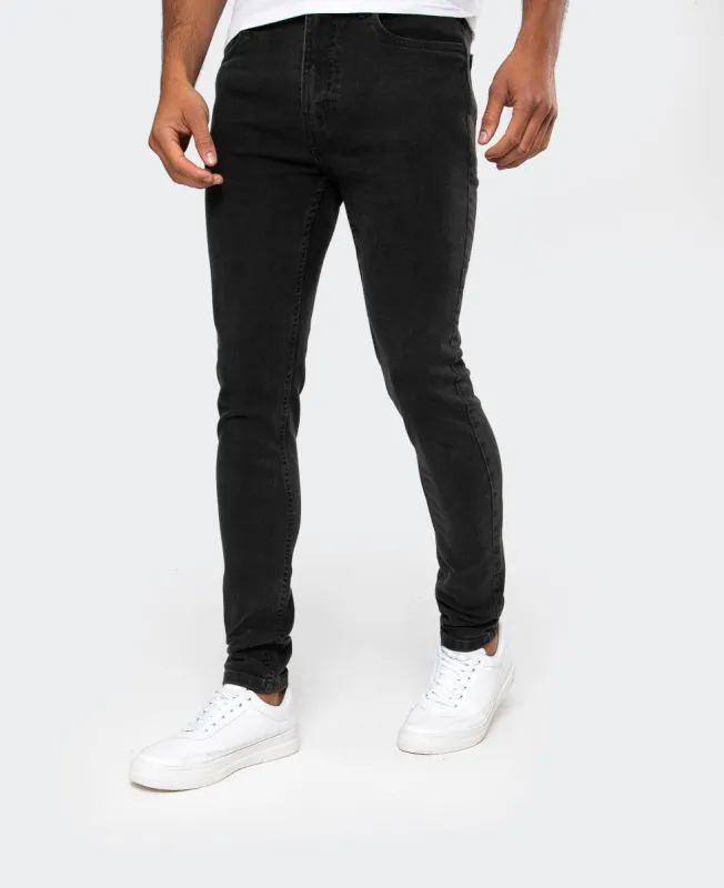 Men's Grey Wash Skinny Jeans sold by Threadbare