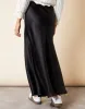 Women's Black Maxi Satin Slip Skirt sold by Threadbare