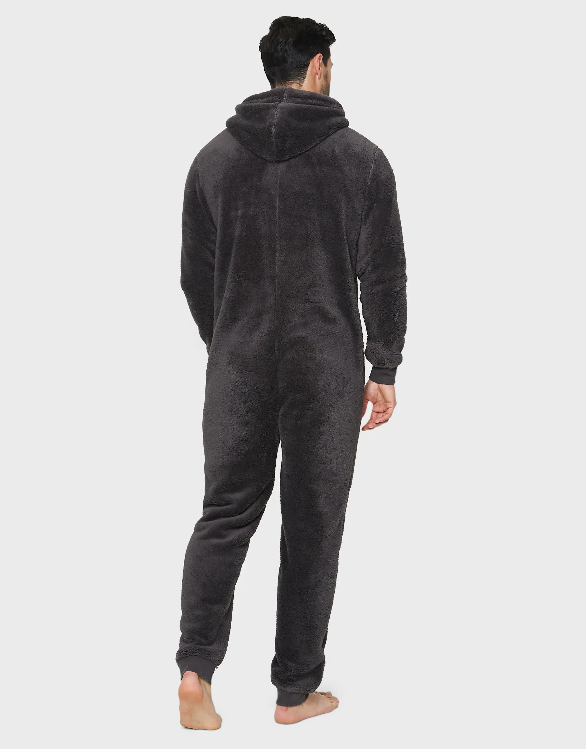 Men's Charcoal Loungewear Onesie sold by Threadbare product image thumbnail 2