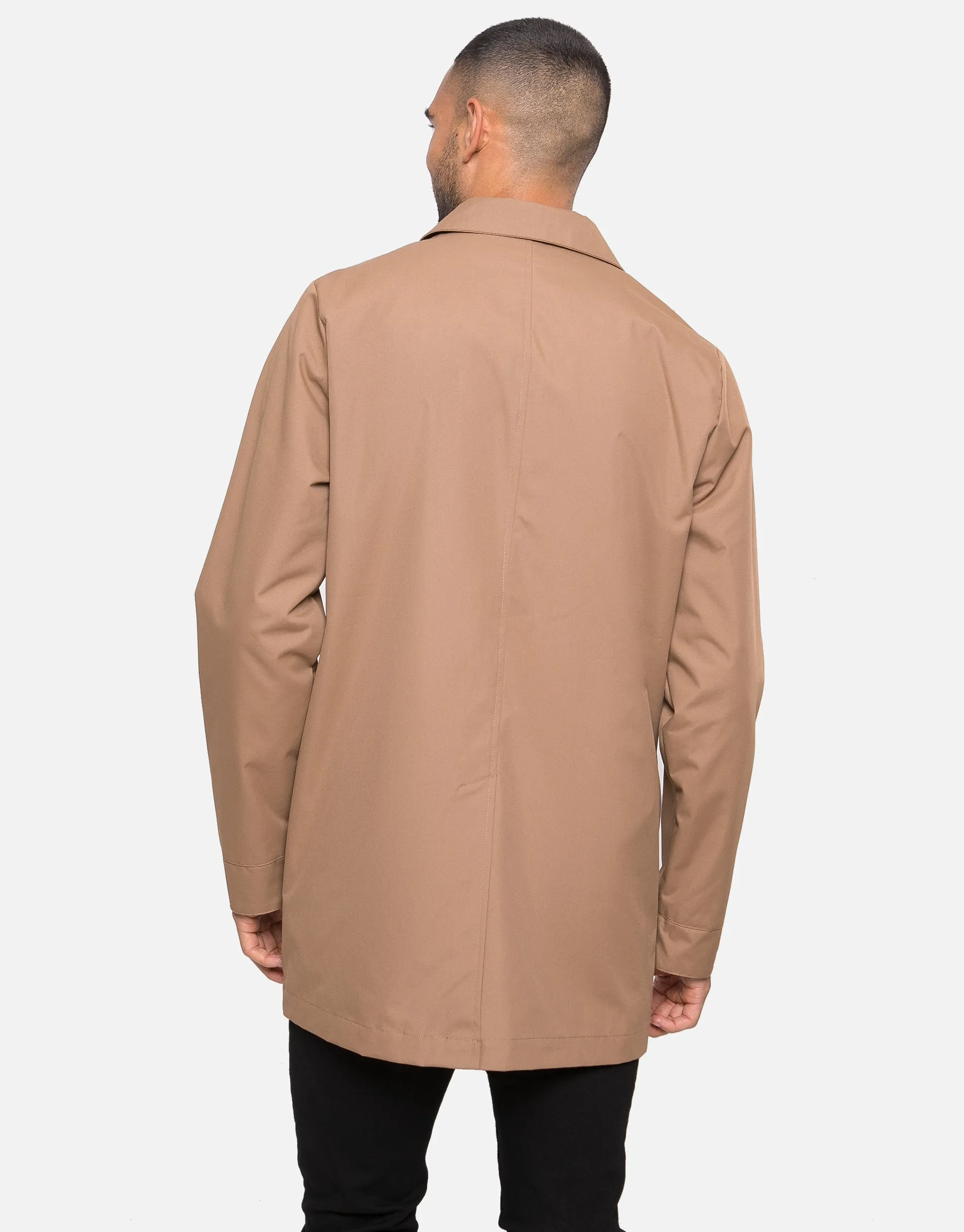 Men's Tan Longline Mac sold by Threadbare product image thumbnail 3
