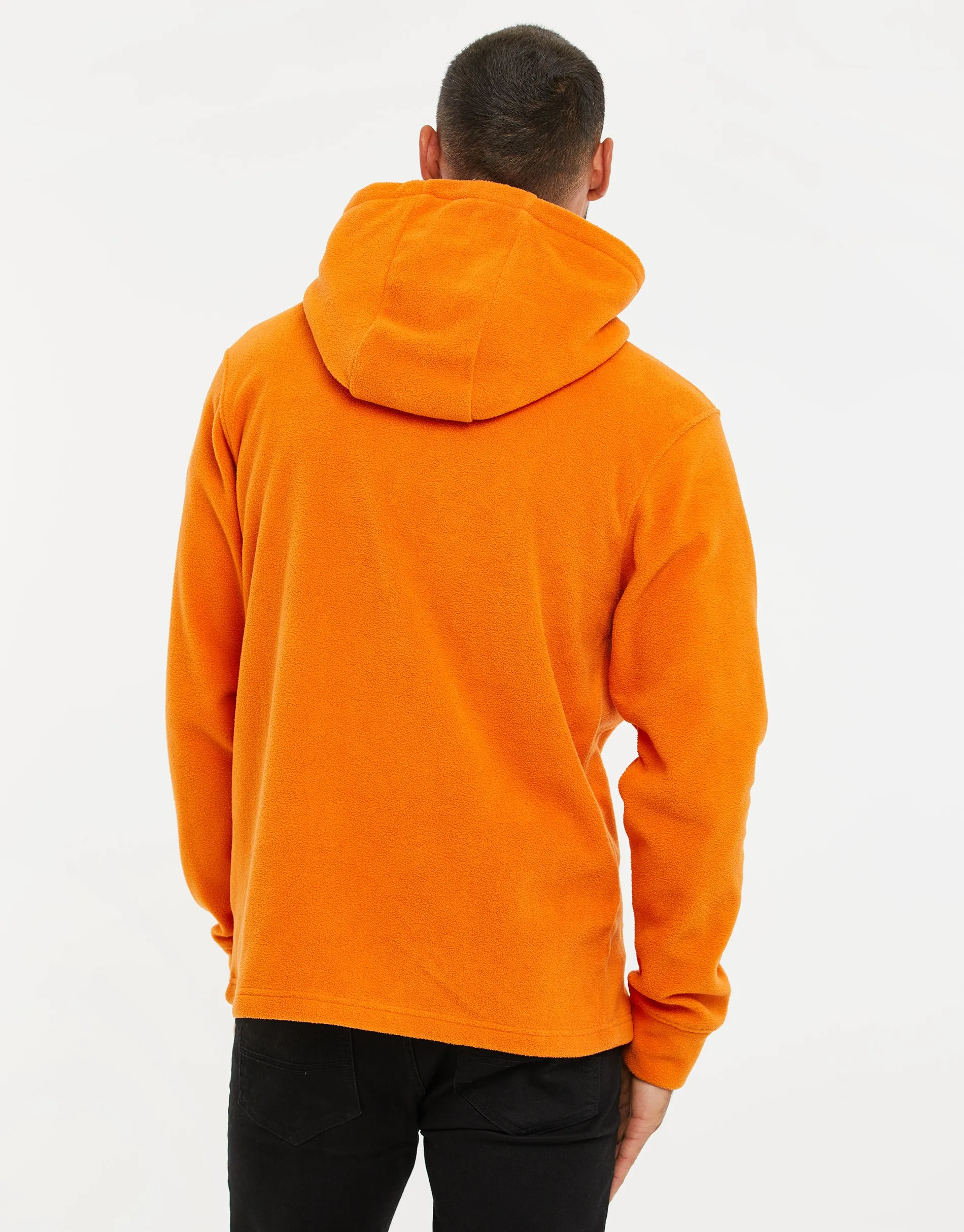 Men's Orange Fitness Pullover Hoodie sold by Threadbare product image thumbnail 2