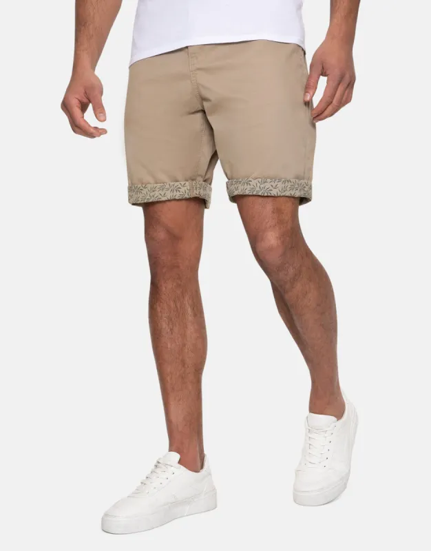 Men's Stone Chino Shorts sold by Threadbare