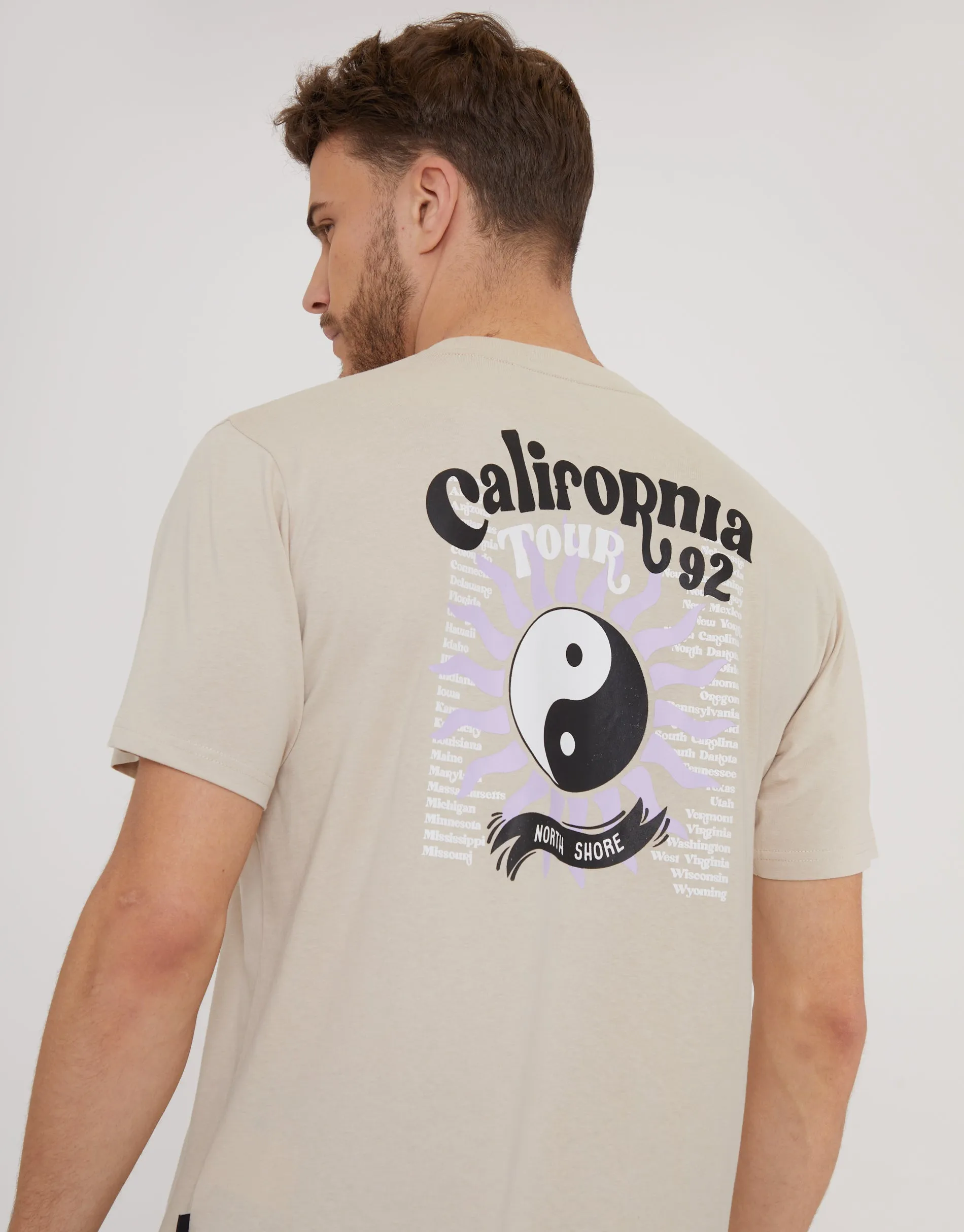 Men's Stone Yin and Yang Graphic Print T-Shirt sold by Threadbare product image thumbnail 4