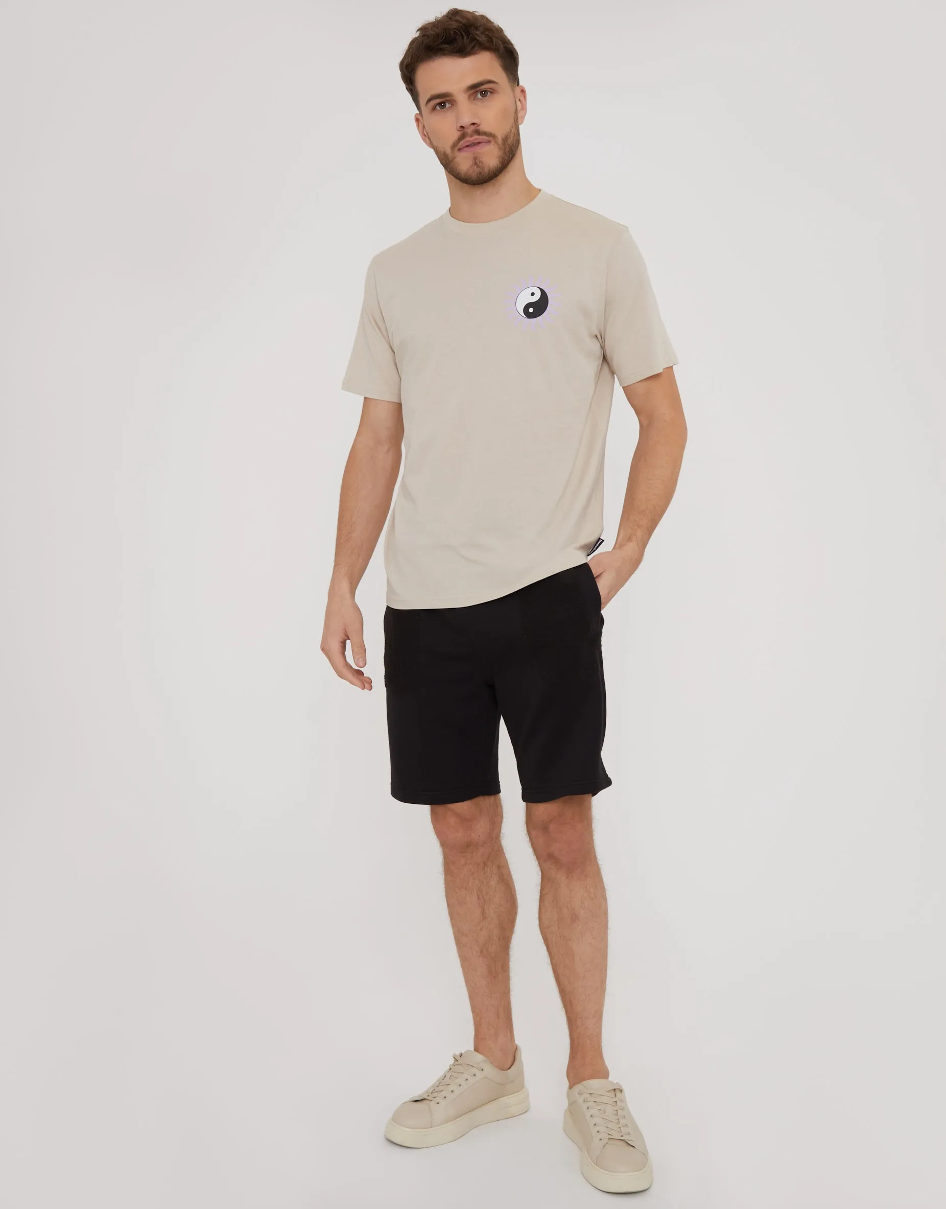 Men's Stone Yin and Yang Graphic Print T-Shirt sold by Threadbare product image thumbnail 3