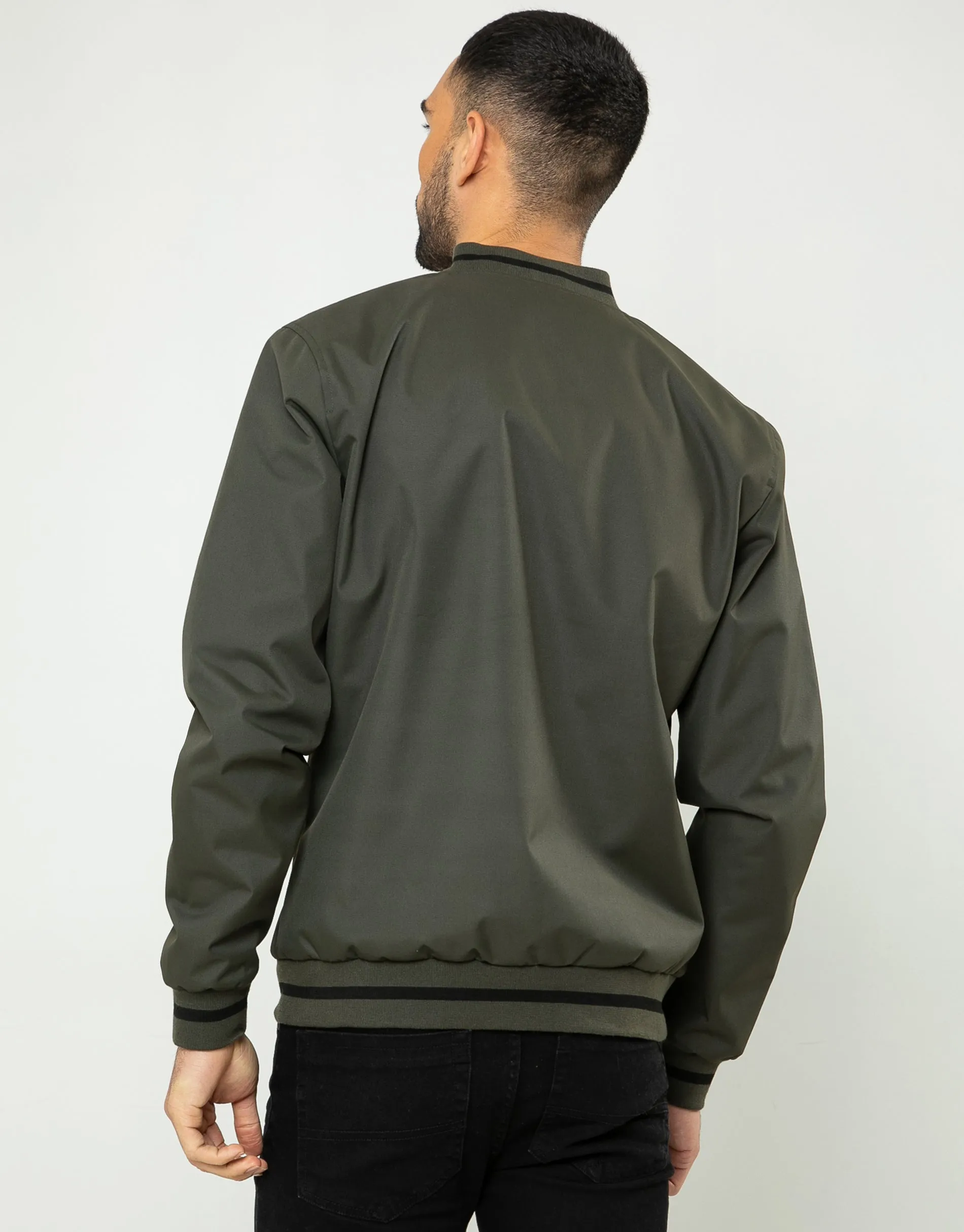Men's Khaki Bomber Jacket sold by Threadbare product image thumbnail 2