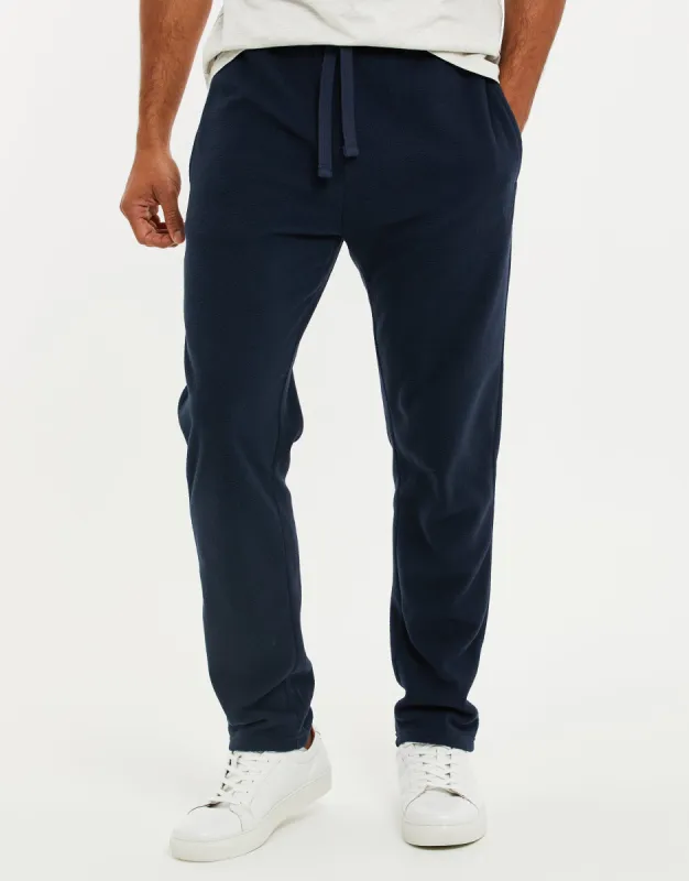 Men's Navy Fitness Fleece Joggers sold by Threadbare