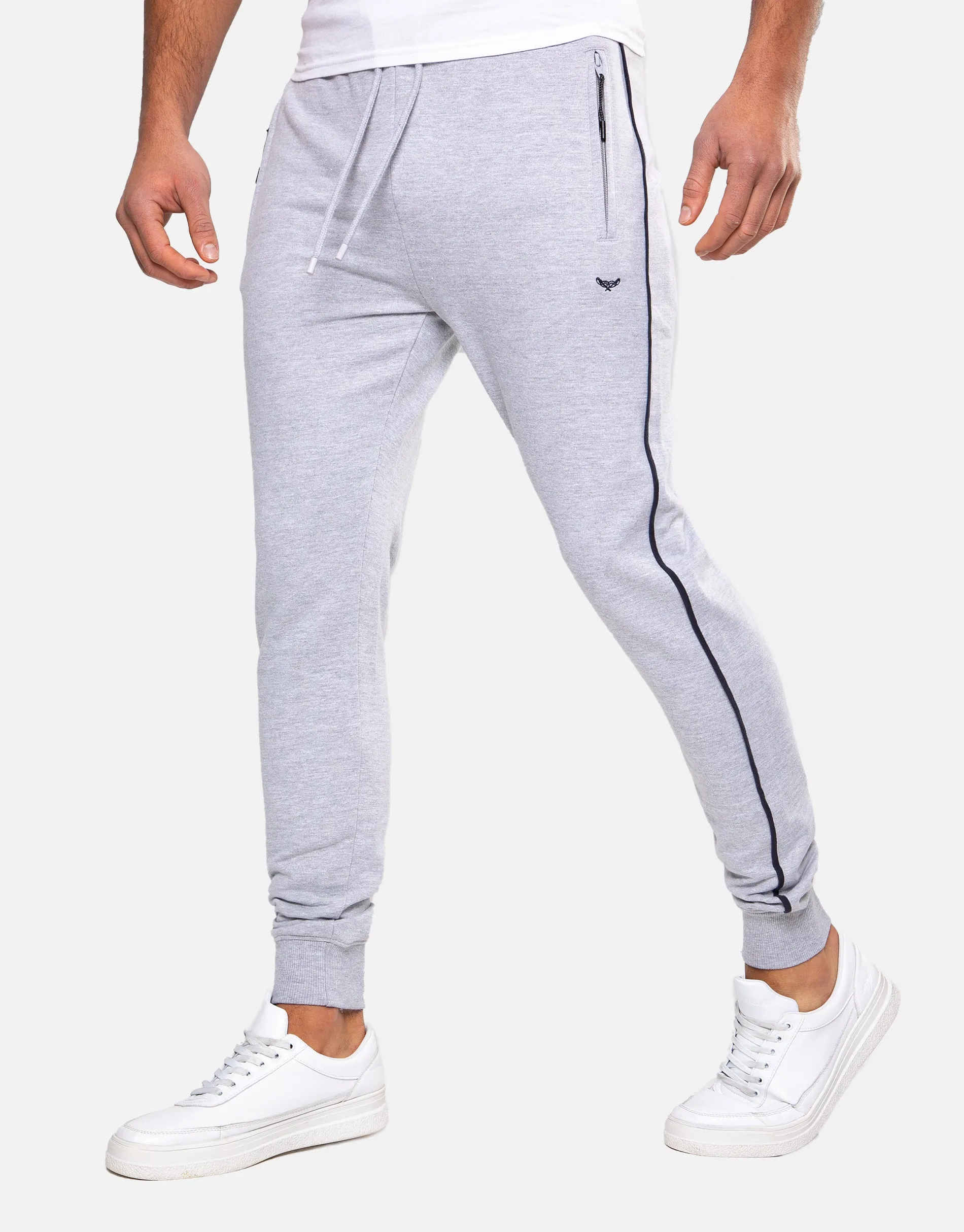 Men's Light Grey Slim Fit Joggers sold by Threadbare