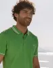 Men's Green Rib Collar Classic Polo Shirt sold by Threadbare