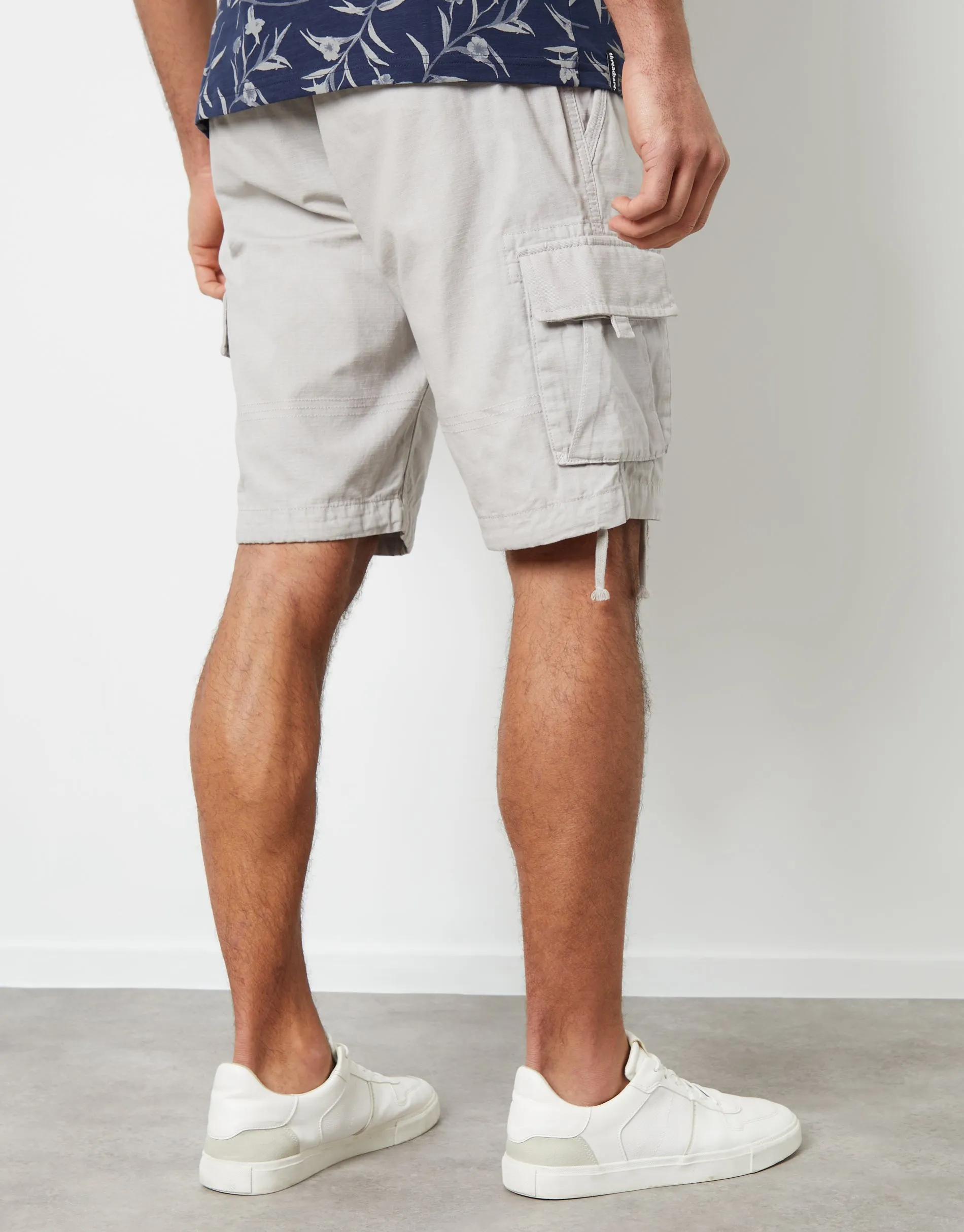 Men's Off White Cargo Shorts sold by Threadbare product image thumbnail 2