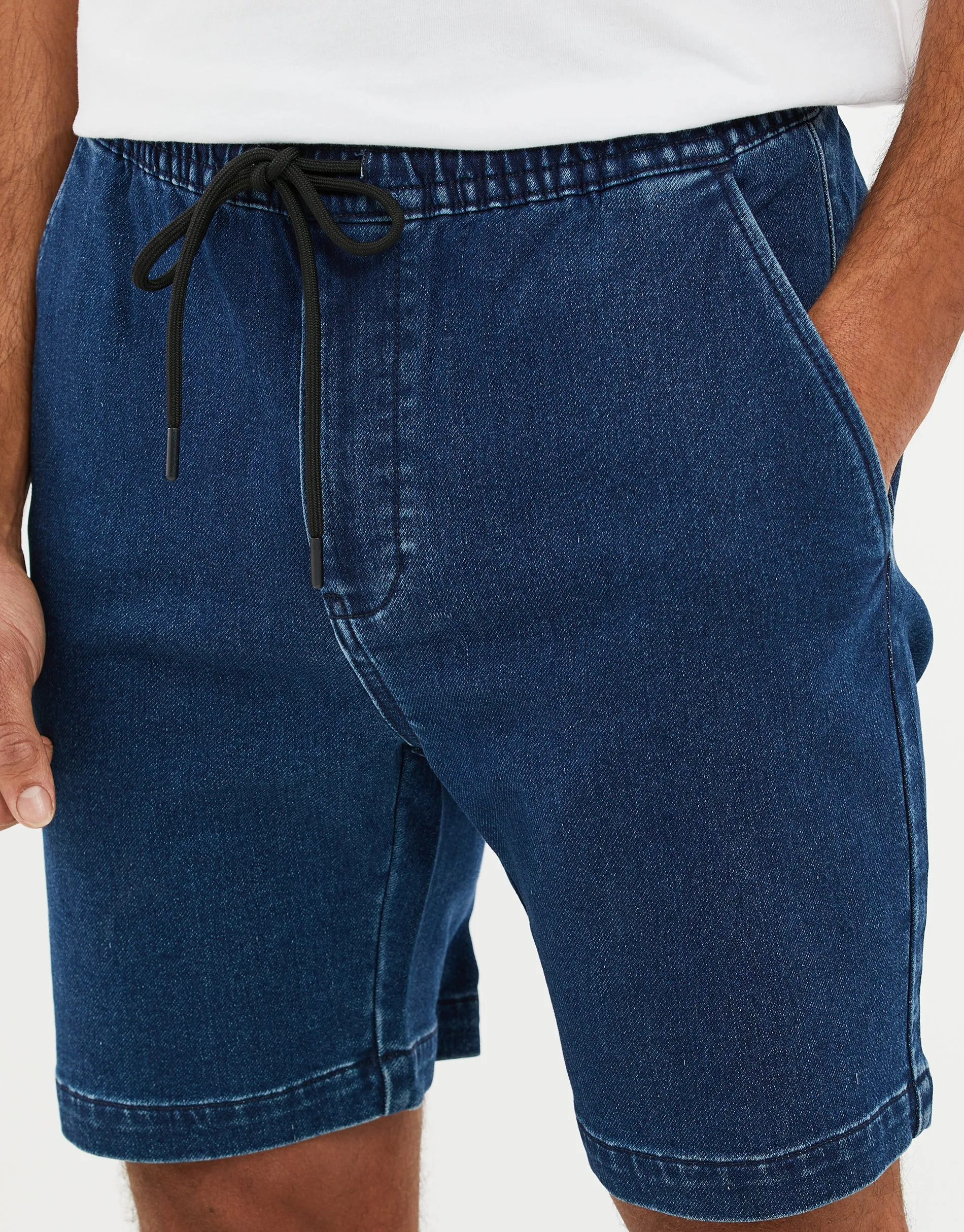Men's Blue Denim Shorts sold by Threadbare product image thumbnail 4