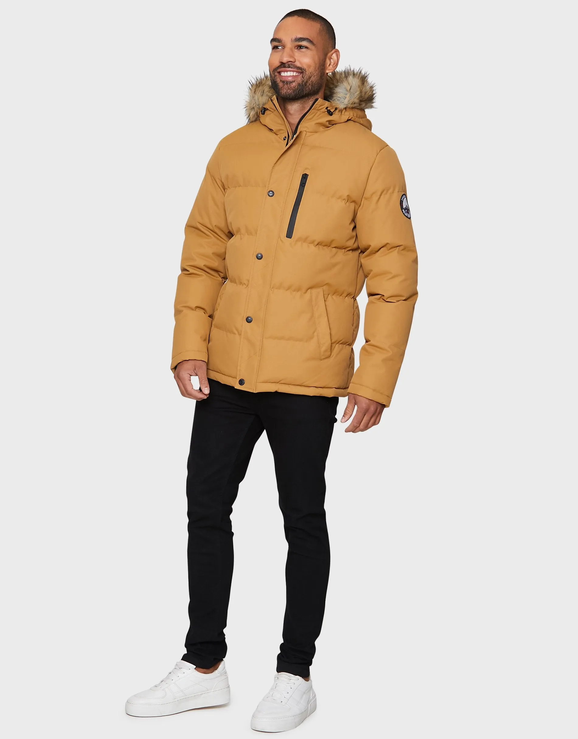 Men's Camel Parka Jacket sold by Threadbare product image thumbnail 3