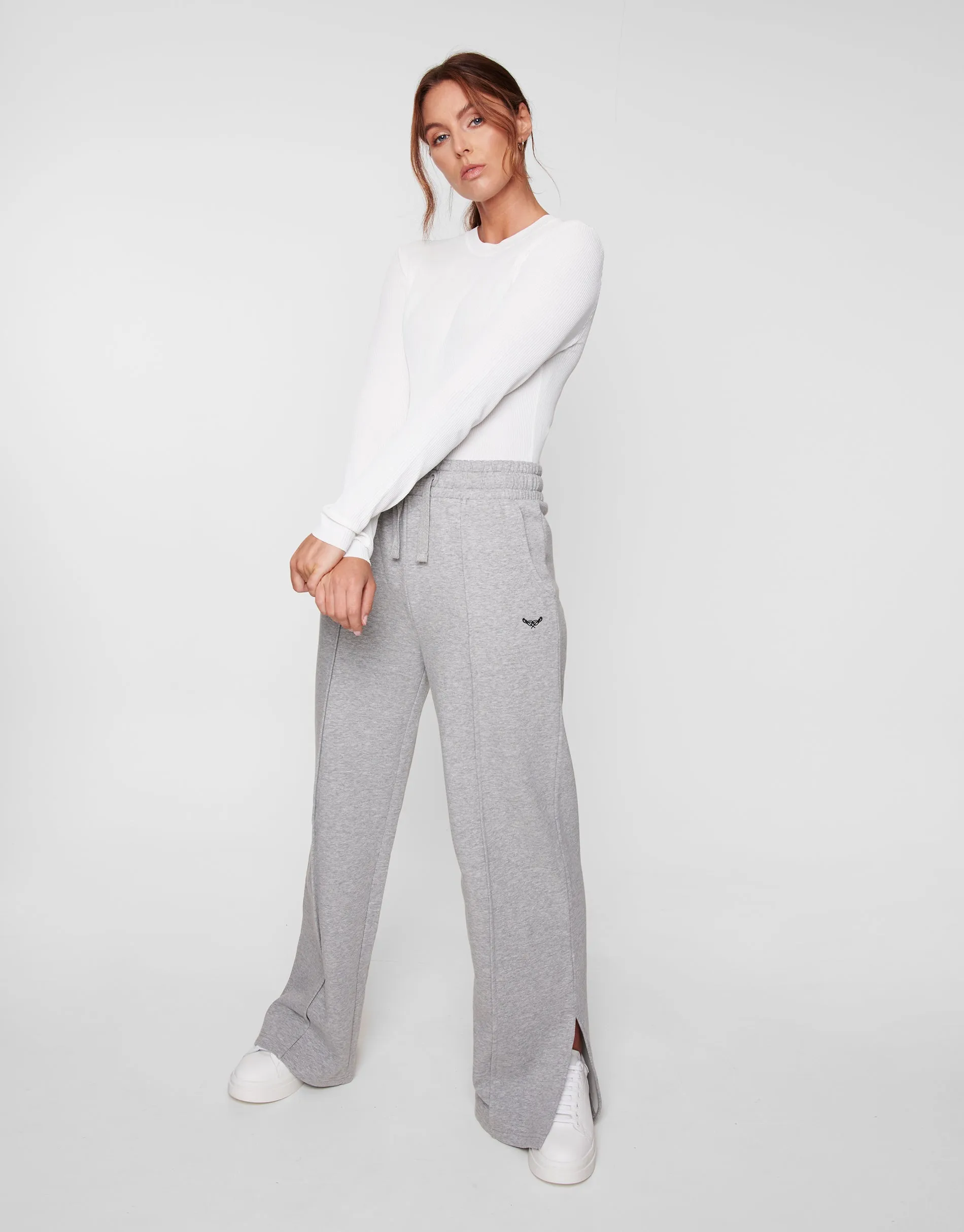 Women's Grey Wide Leg Oversized Joggers sold by Threadbare product image thumbnail 3