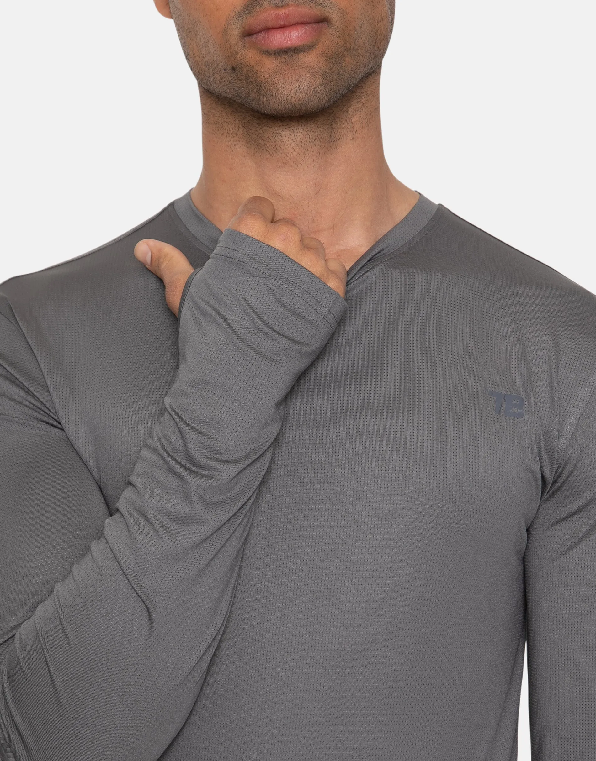 Men's Charcoal Muscle Fit Gym T-Shirt sold by Threadbare product image thumbnail 4