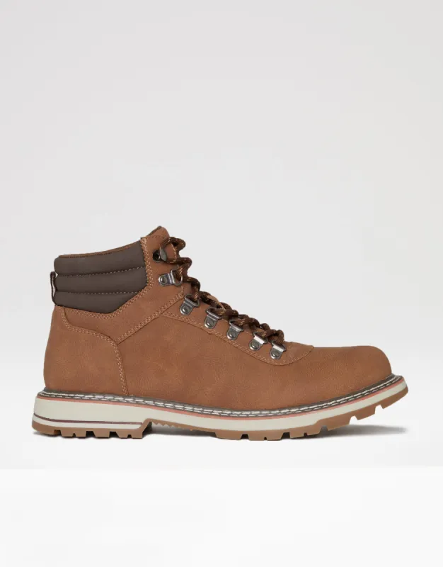 Threadbare Men's Tan Brown Classic Lace Up Chukka Boots sold by Threadbare