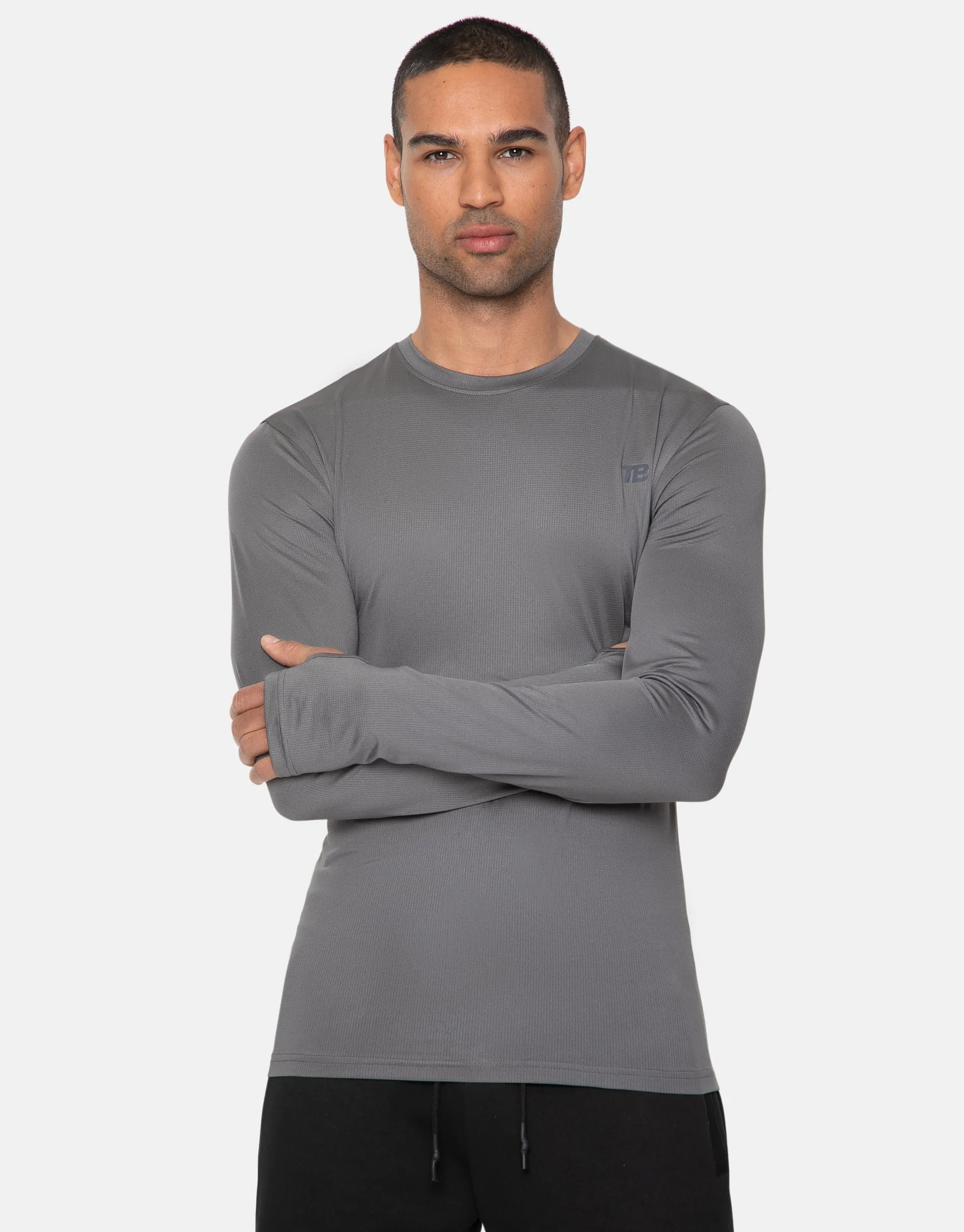 Men's Charcoal Muscle Fit Gym T-Shirt sold by Threadbare