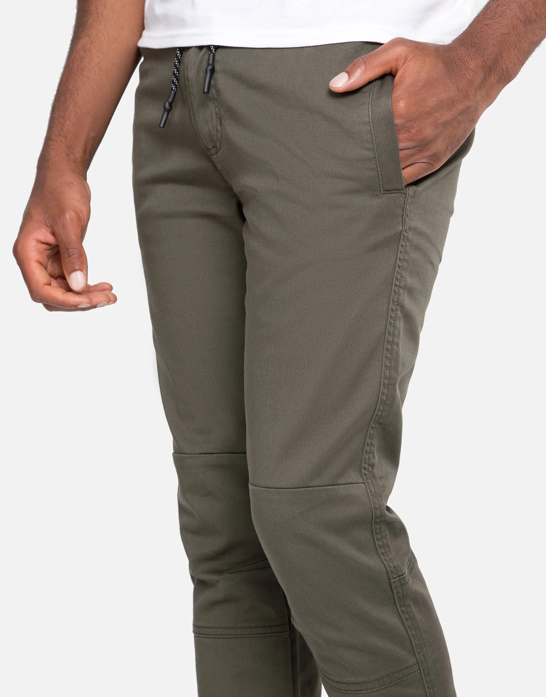 Men's Khaki Casual Trousers sold by Threadbare product image thumbnail 4
