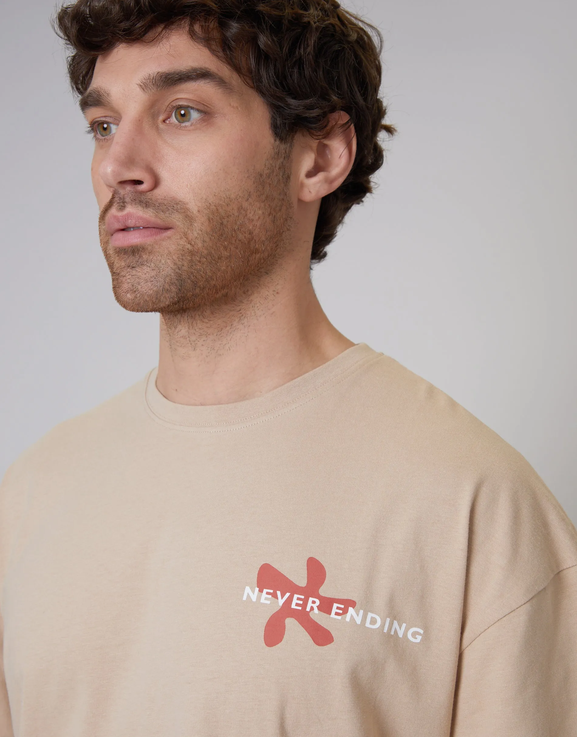 Men's Stone Graphic Print Oversized T-Shirt sold by Threadbare product image thumbnail 5