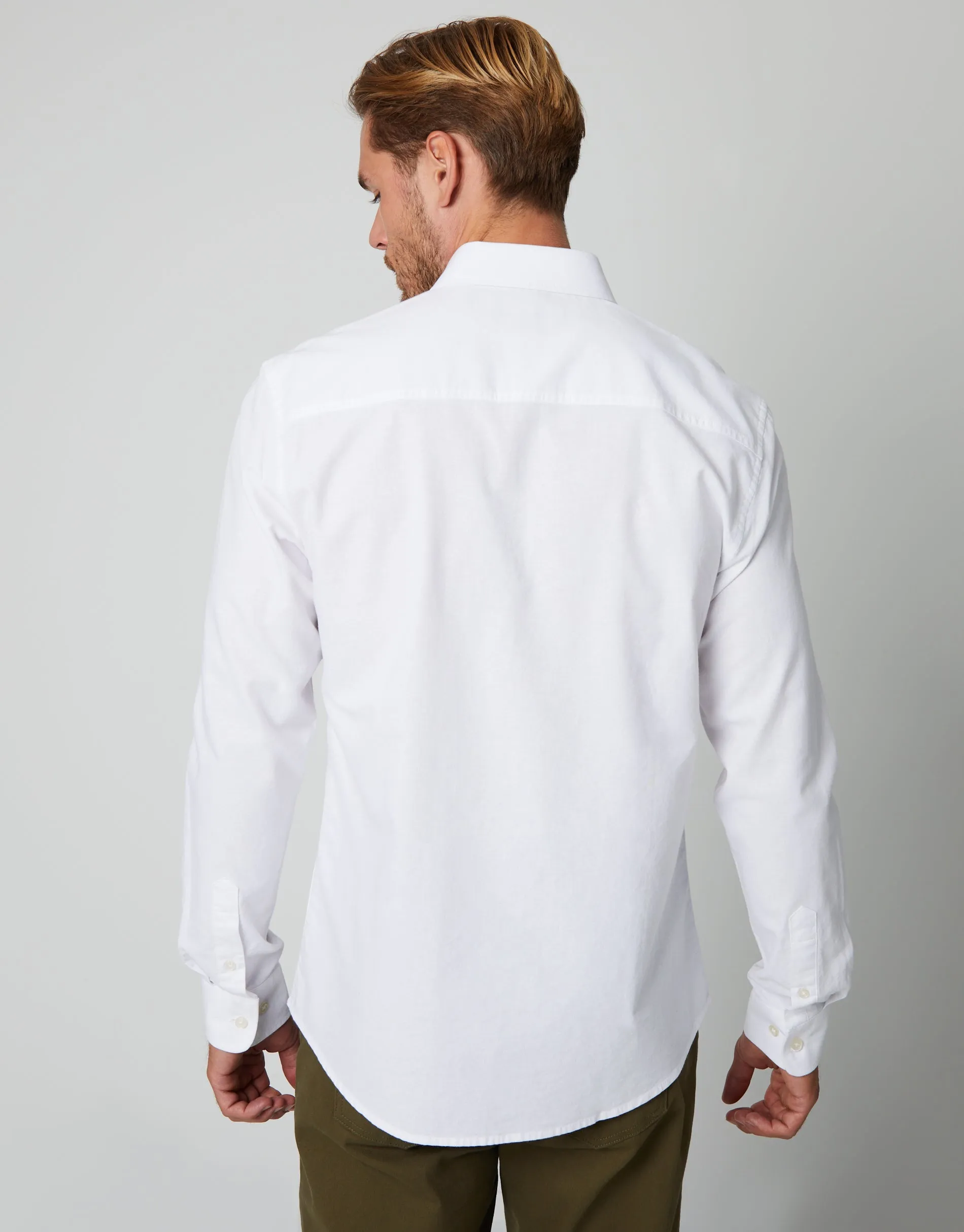 White Cotton Long Sleeve Shirt sold by Threadbare product image thumbnail 2