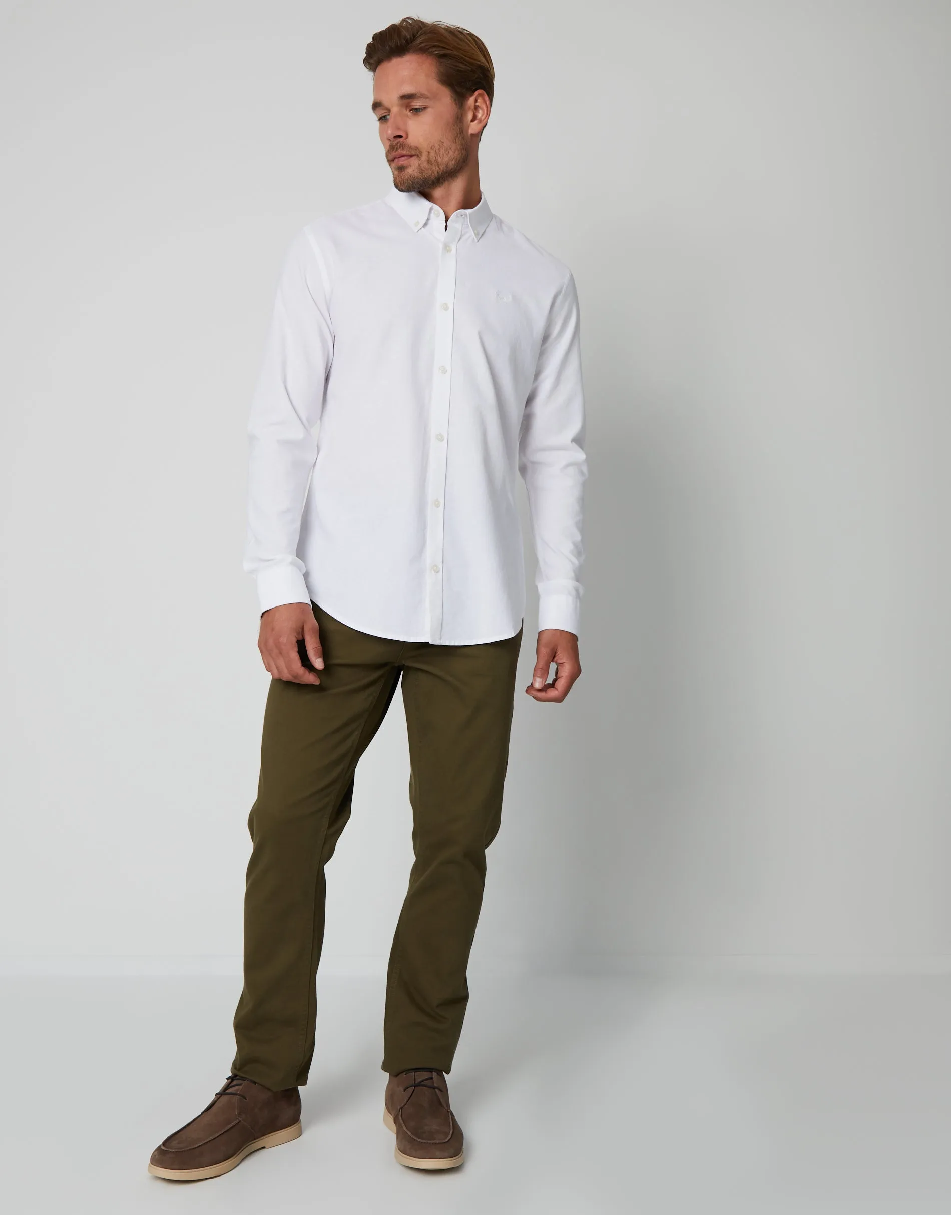 White Cotton Long Sleeve Shirt sold by Threadbare product image thumbnail 3