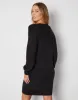 Women's Black Metallic V-Neck Knitted Mini Jumper Dress sold by Threadbare