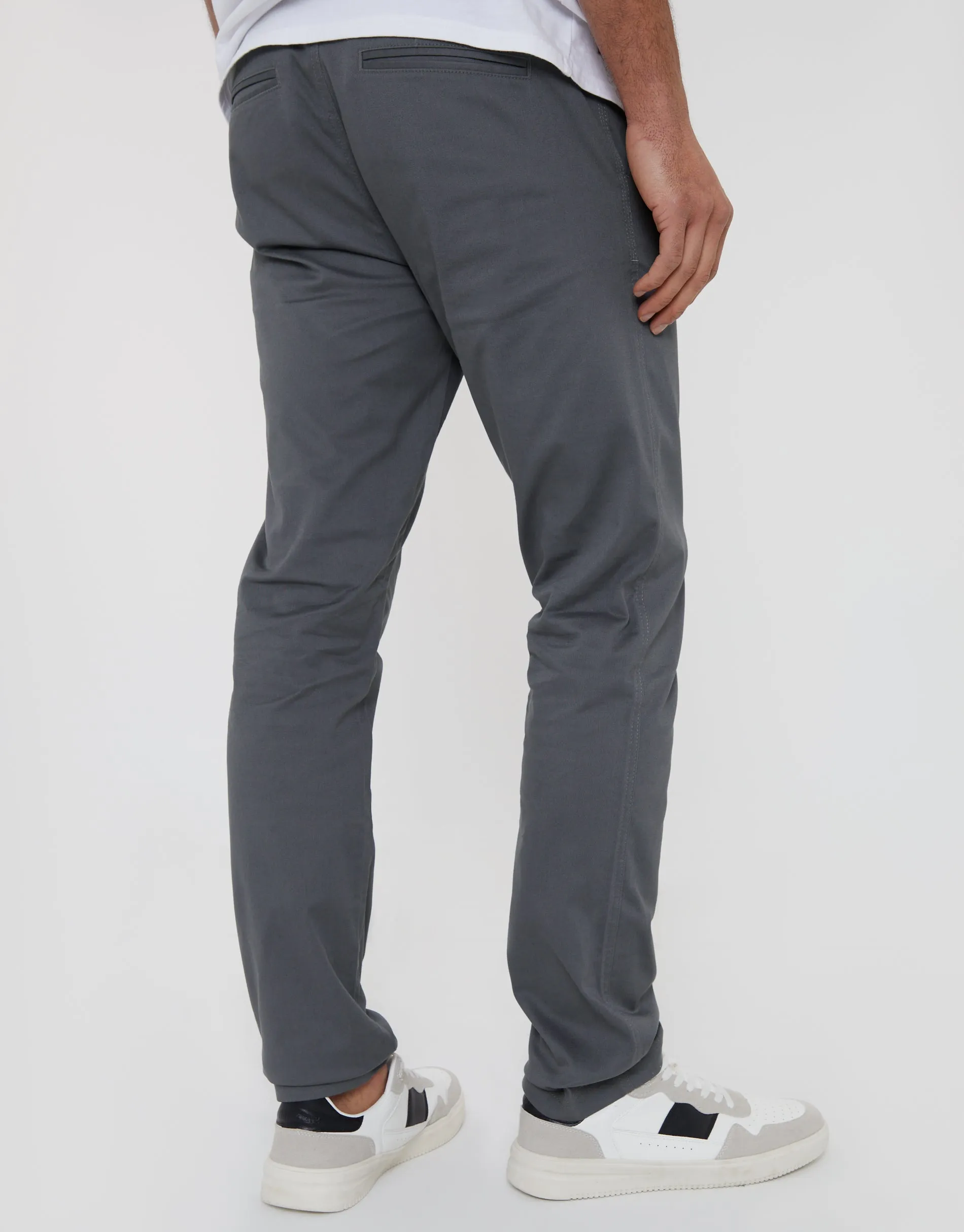 Slate Grey Slim Fit Chino Trousers sold by Threadbare product image thumbnail 2