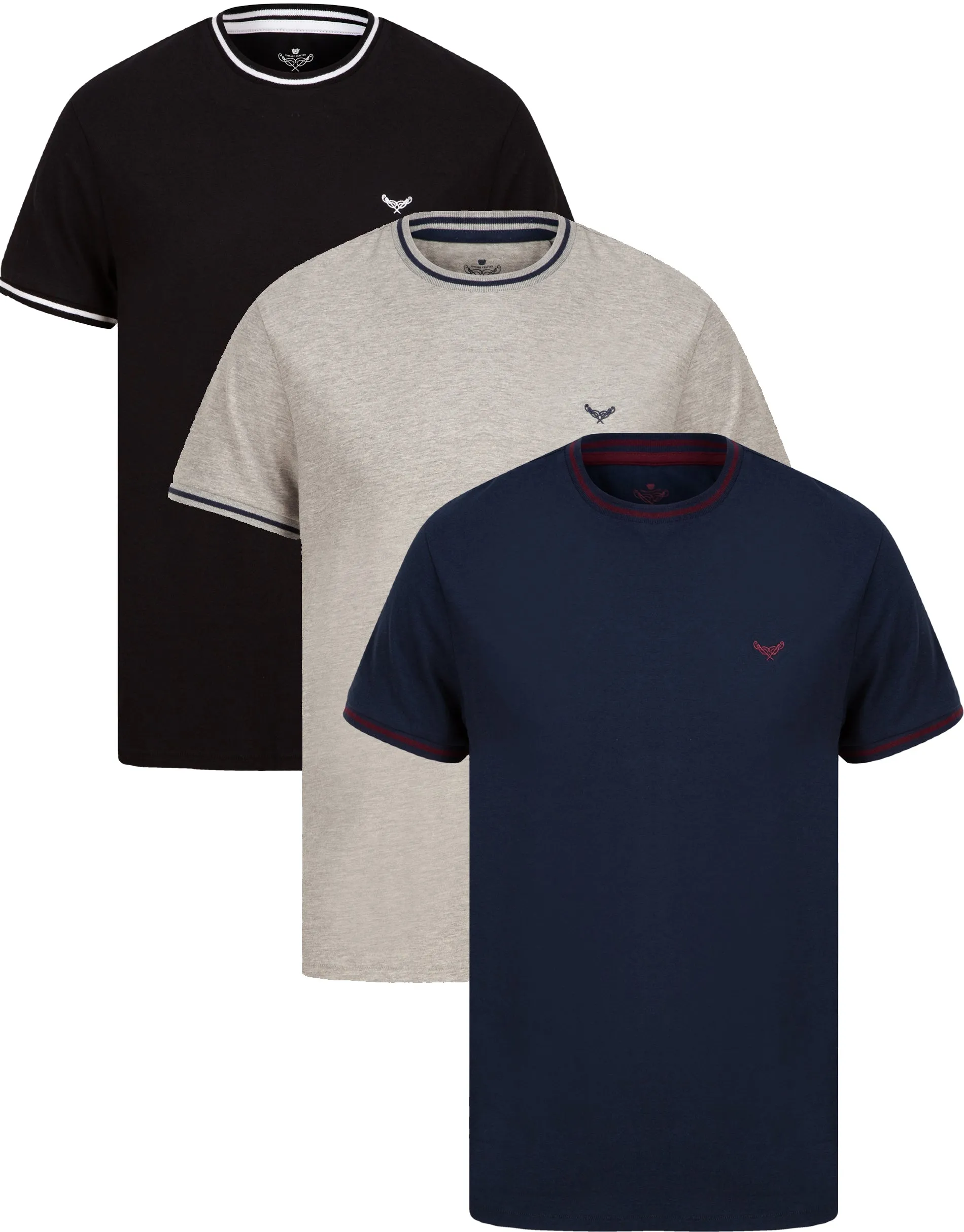 Men's Plain Short Sleeve Crew Neck T-Shirts (3 Pack) sold by Threadbare
