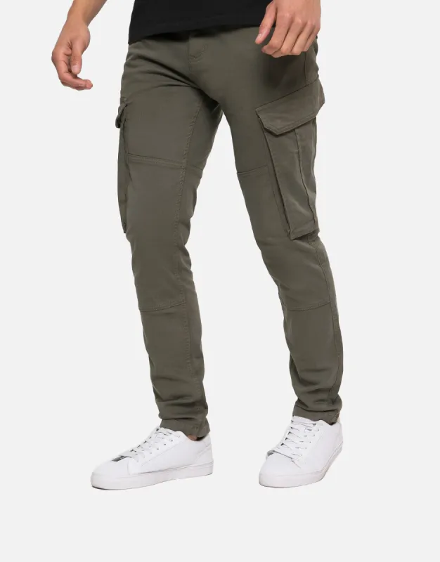Men's Khaki Cargo Trousers sold by Threadbare