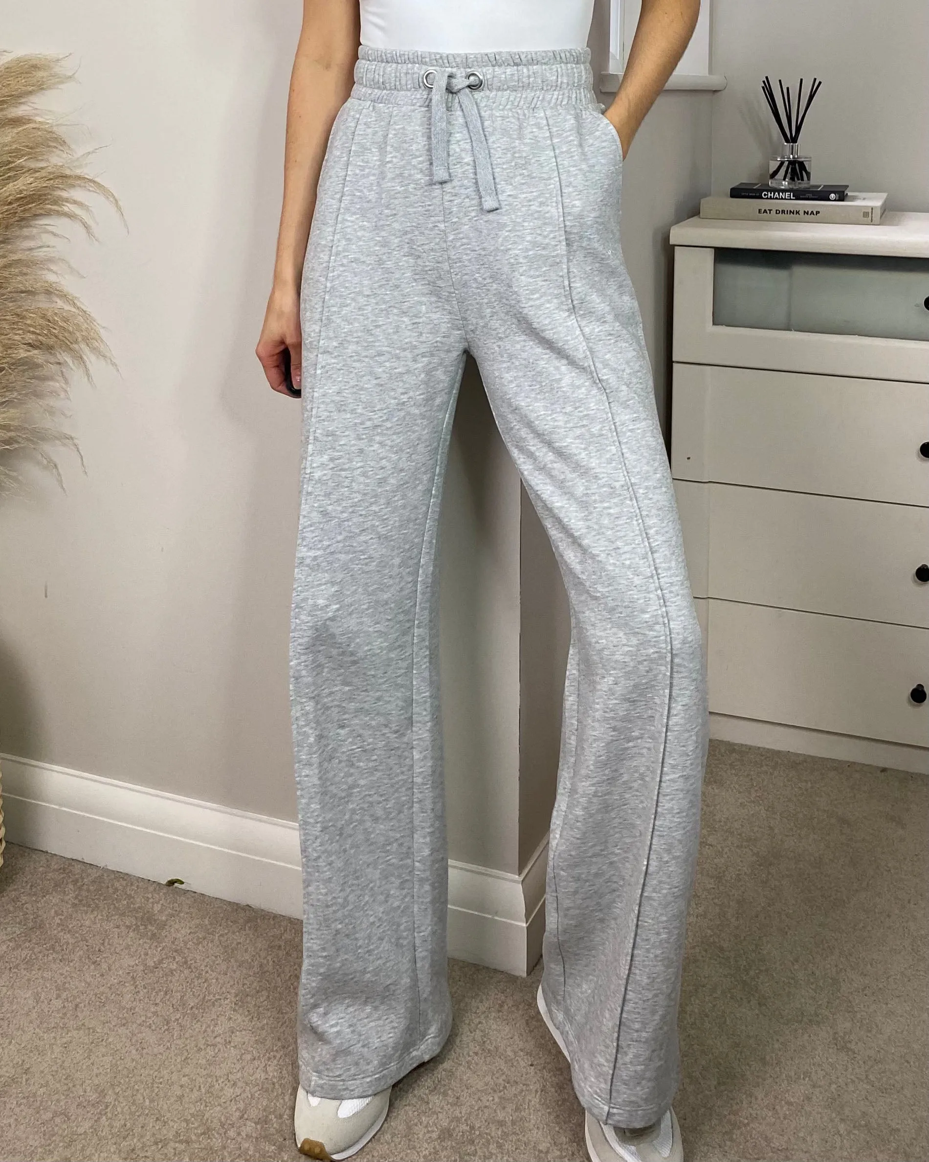 Women's Grey Wide Leg Trouser sold by Threadbare product image thumbnail 4