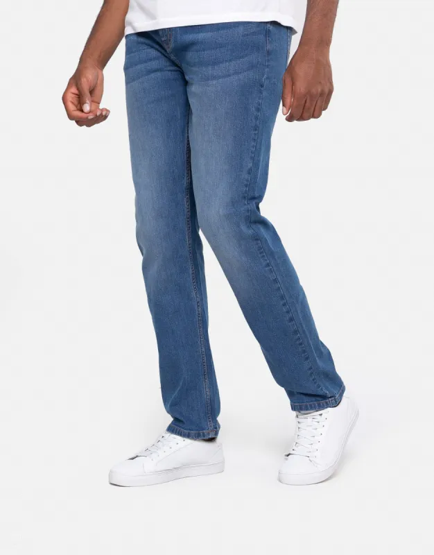 Men's Light Blue Wash Straight Leg Jeans sold by Threadbare