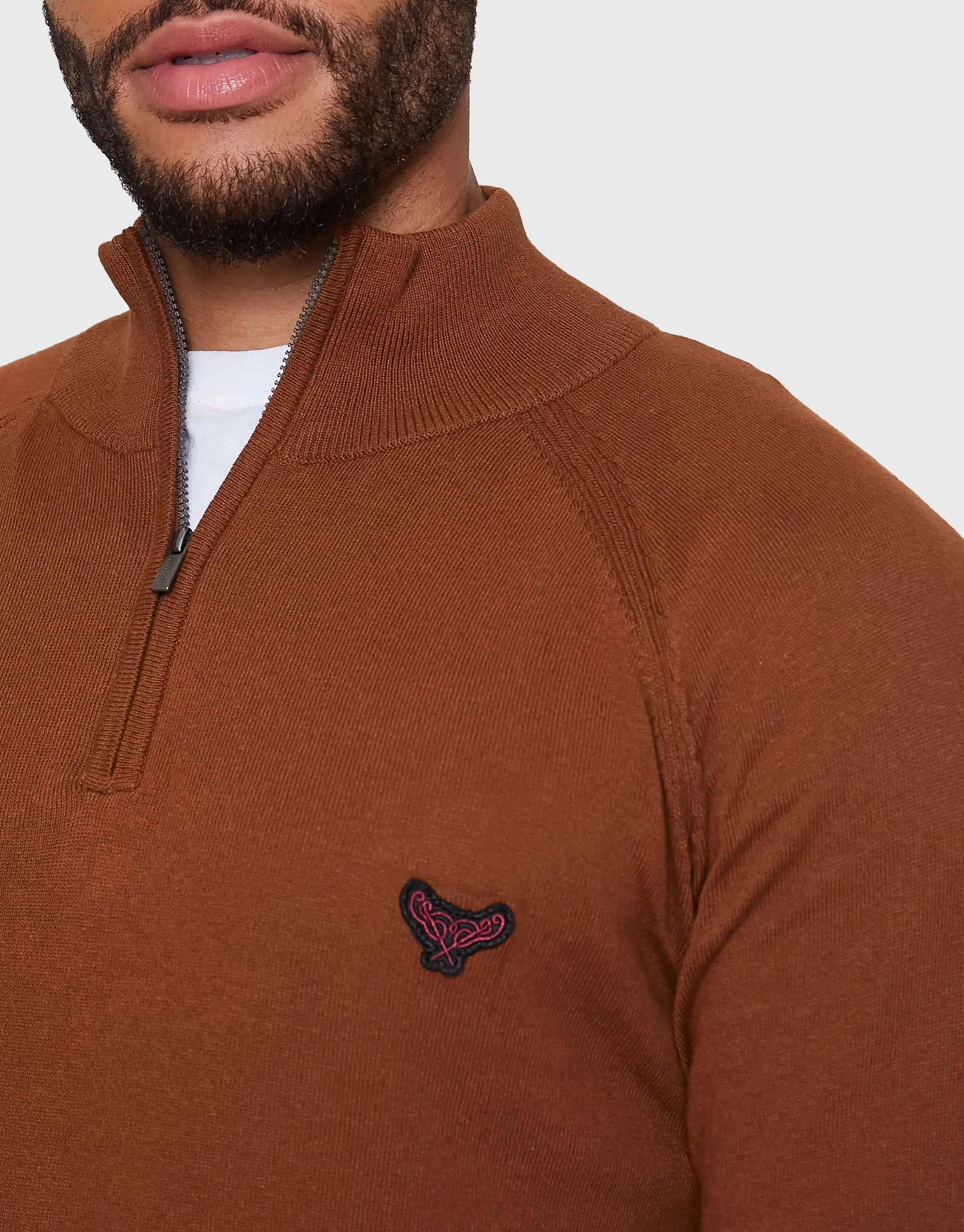 Men's Auburn Quarter Zip Jumper sold by Threadbare product image thumbnail 4