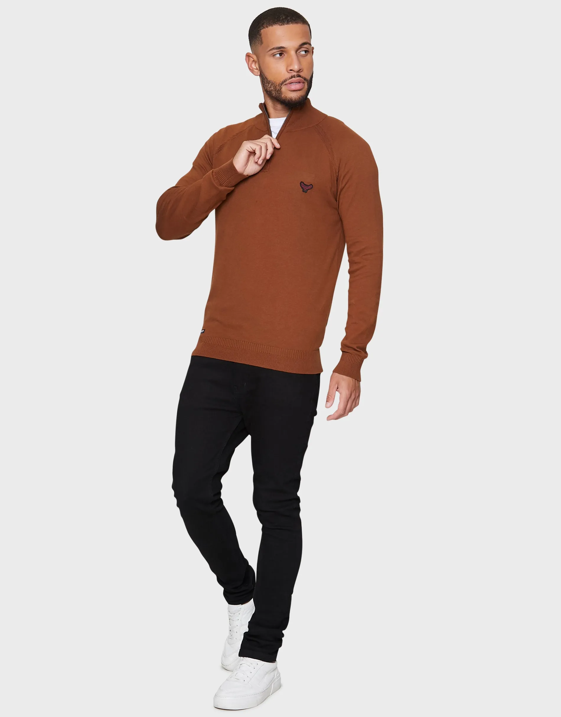 Men's Auburn Quarter Zip Jumper sold by Threadbare product image thumbnail 3