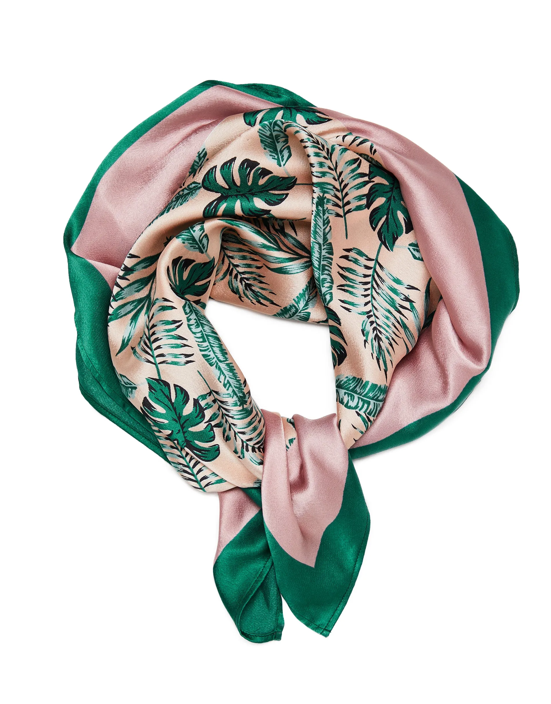 Women's Pink Printed Satin Scarves (2 Pack) sold by Threadbare product image thumbnail 3