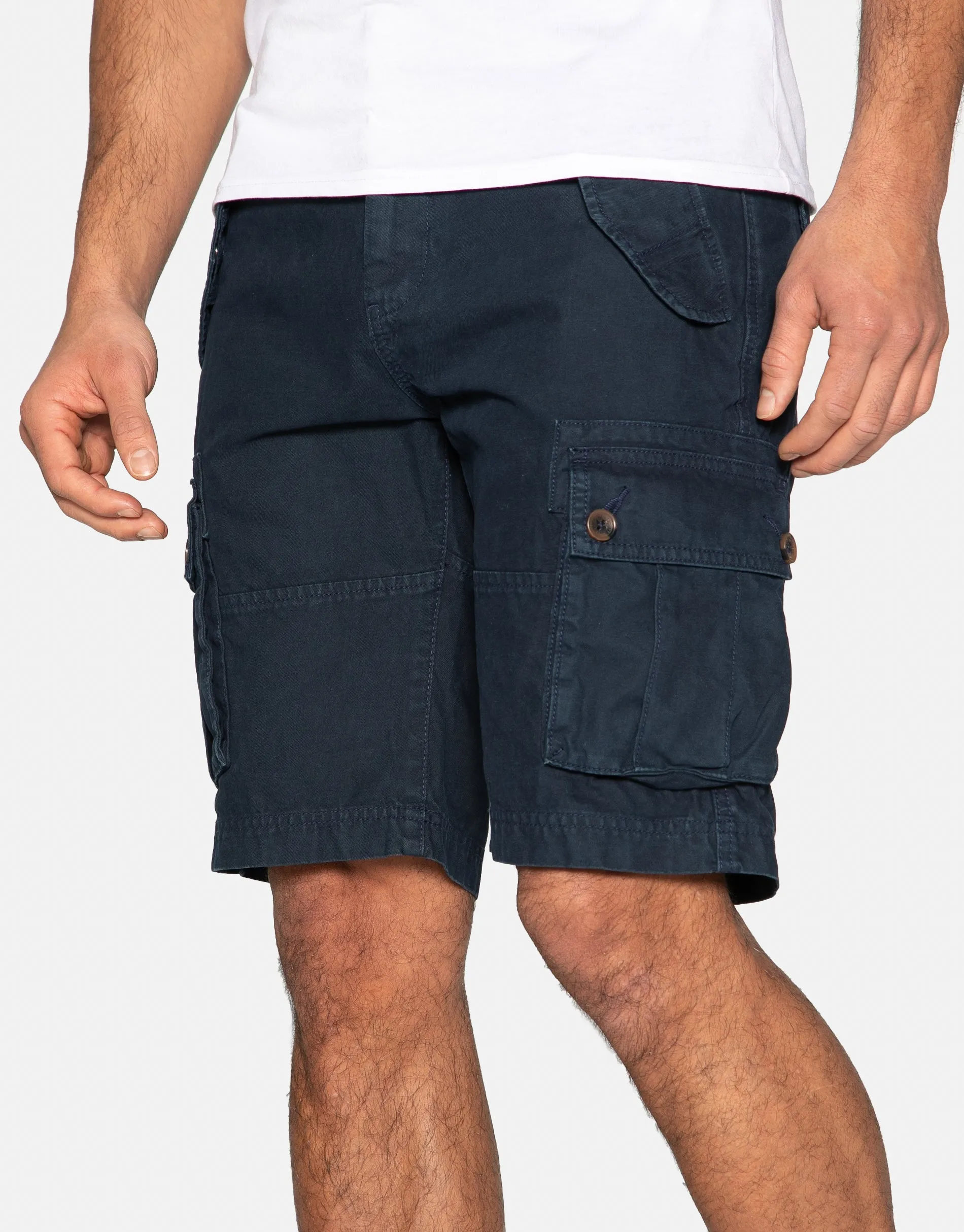 Men's Navy Cargo Shorts sold by Threadbare product image thumbnail 4