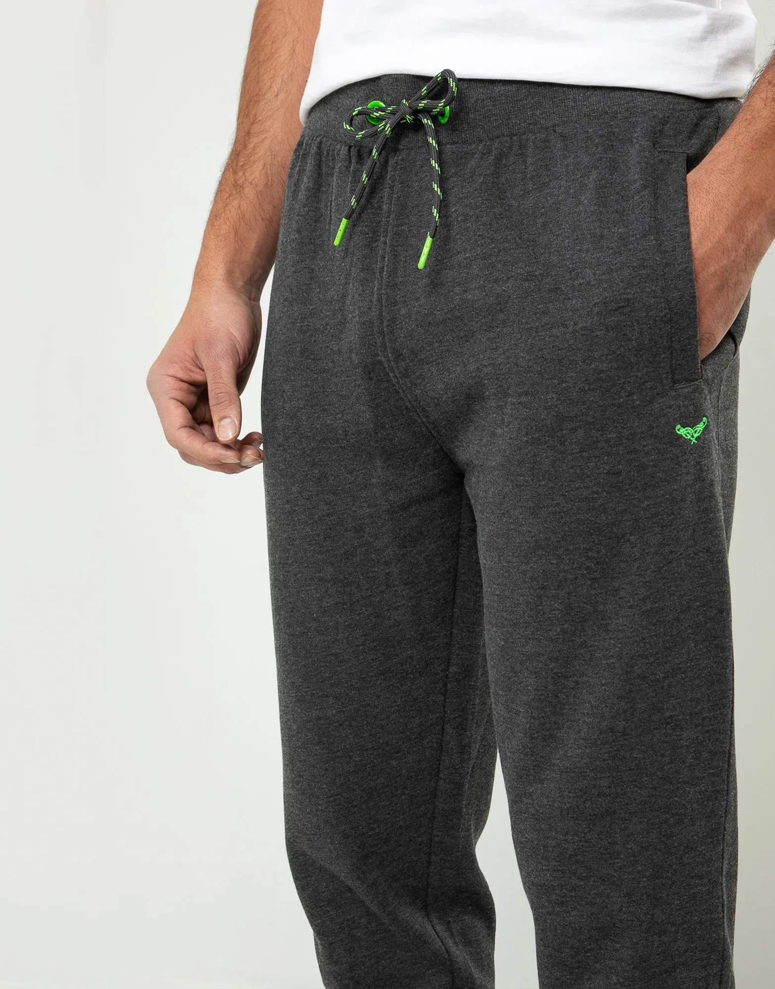 Charcoal Grey Marl Regular Fit Joggers sold by Threadbare product image thumbnail 4