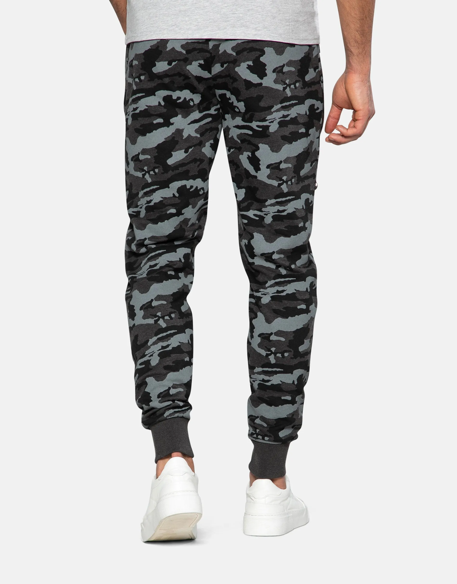 Men's Charcoal Camo Slim Fit Joggers sold by Threadbare product image thumbnail 2