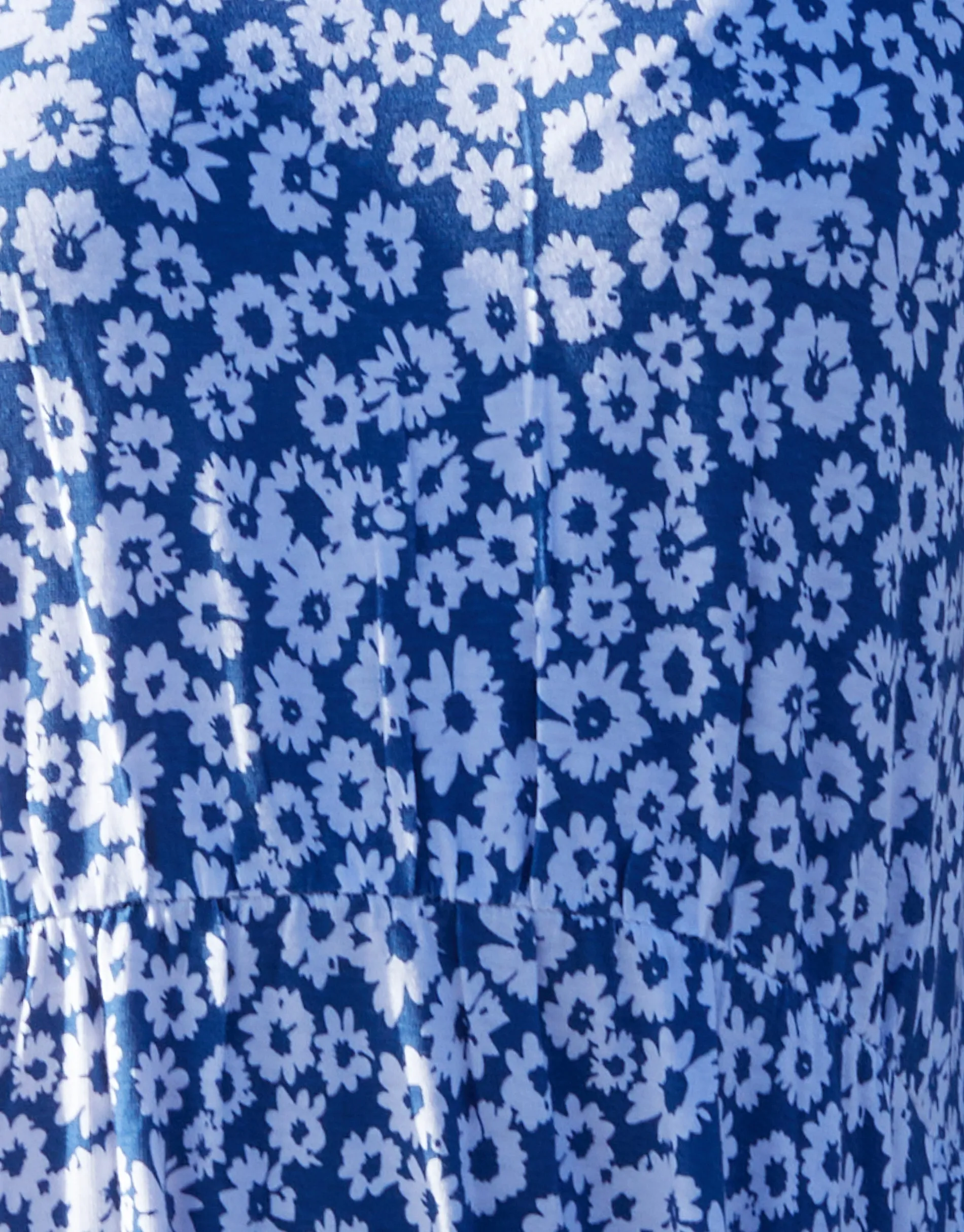 Threadbare Women's Blue Floral Jersey Midi Smock Dress with Pockets sold by Threadbare product image thumbnail 5