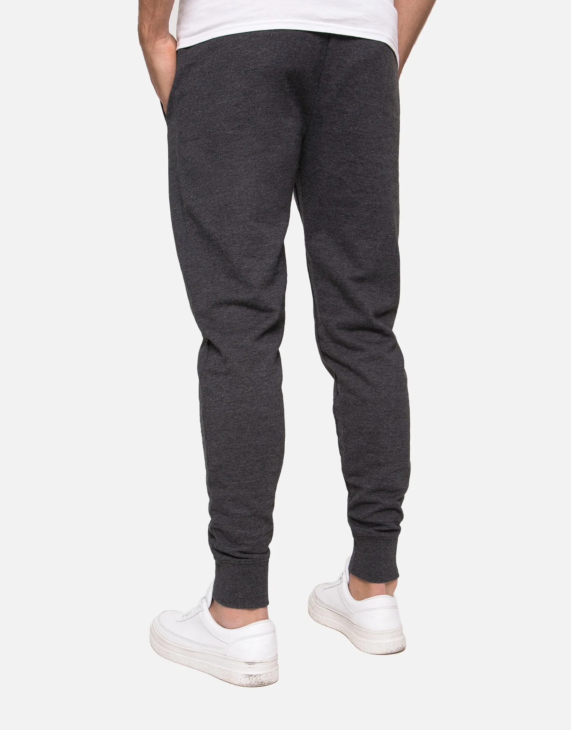 Men's Dark Grey Plain Joggers sold by Threadbare product image thumbnail 2