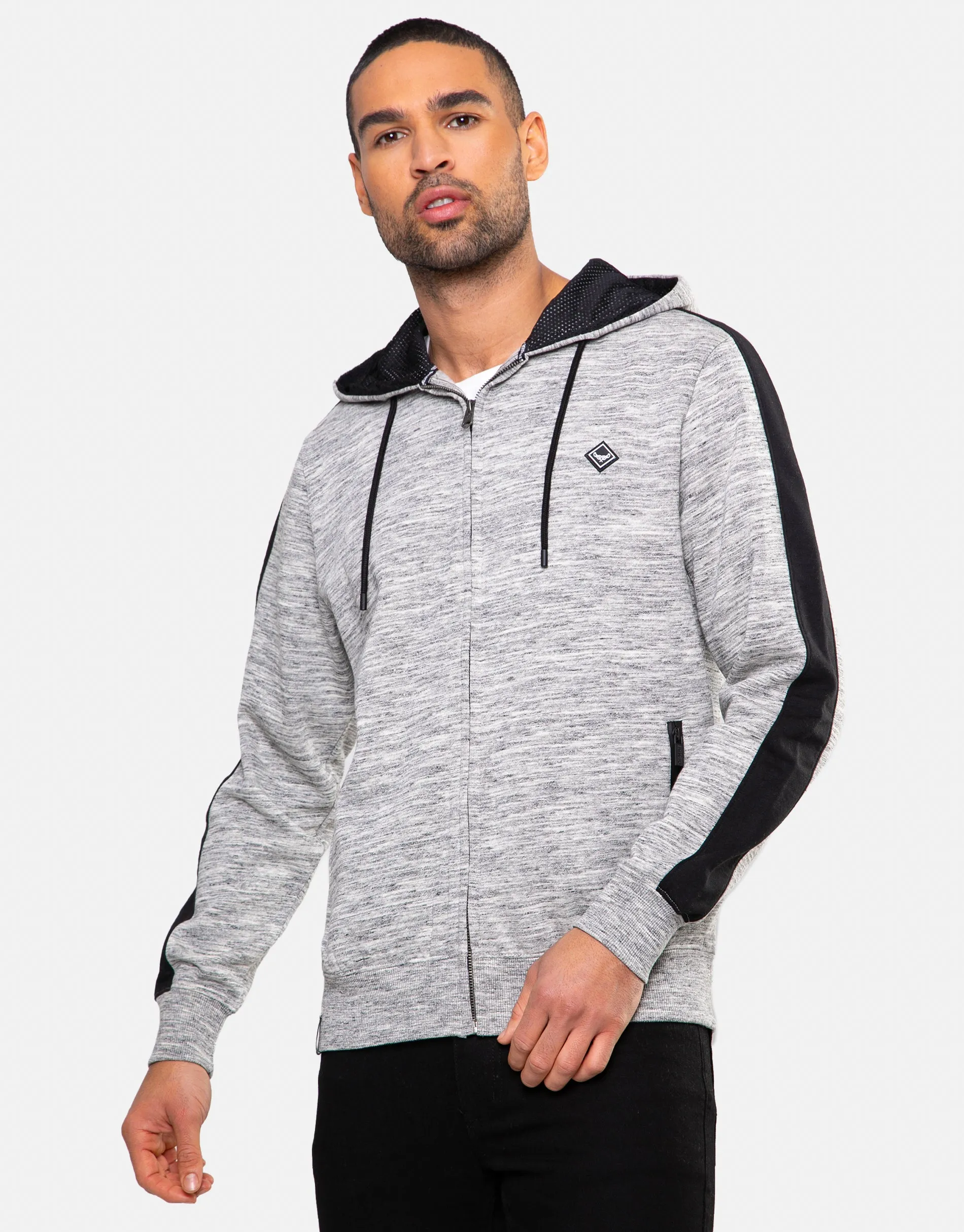 Men's Grey Zip-Through Hoodie sold by Threadbare