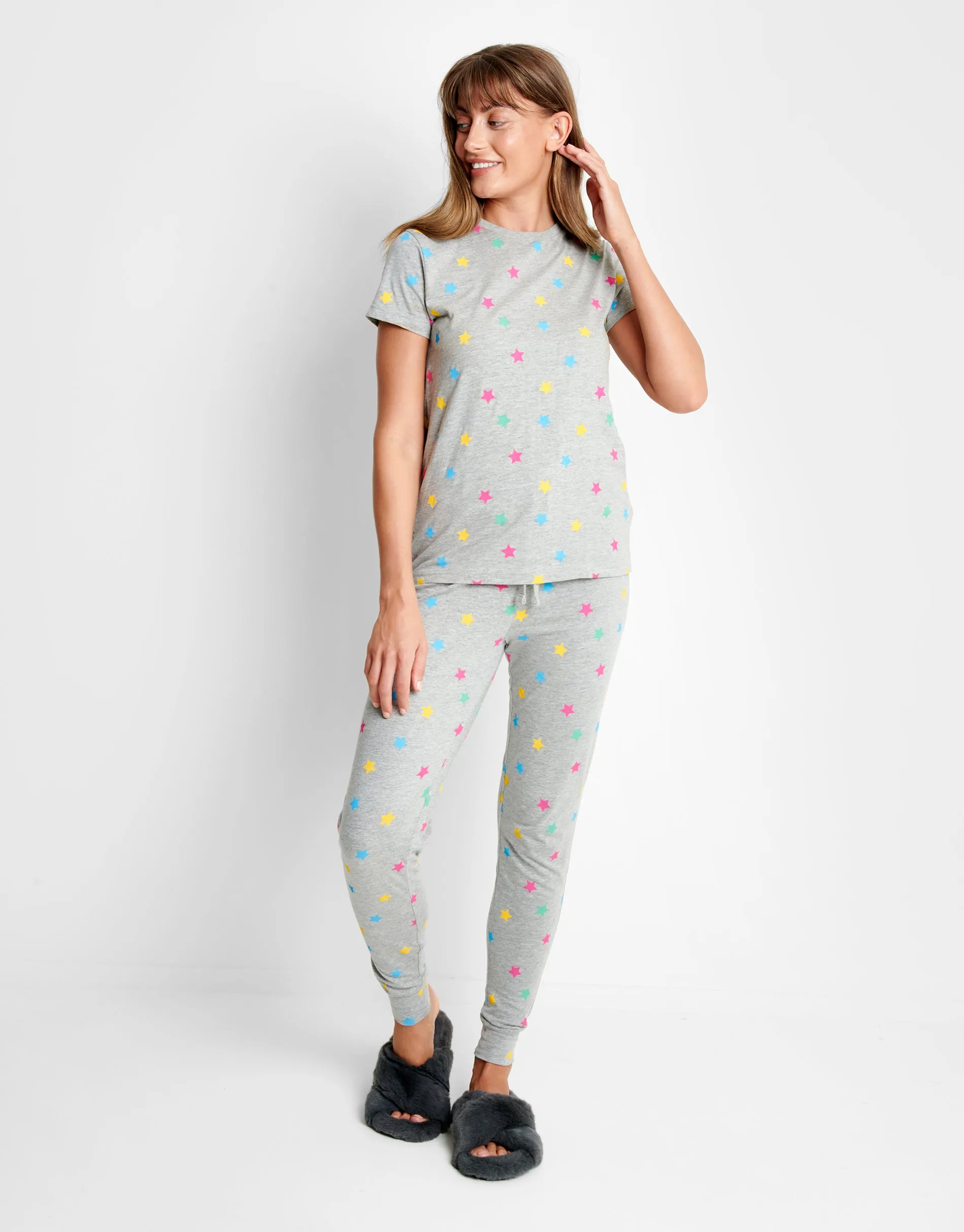 Women's Grey Star Loungewear (2-Piece Set) sold by Threadbare product image thumbnail 3