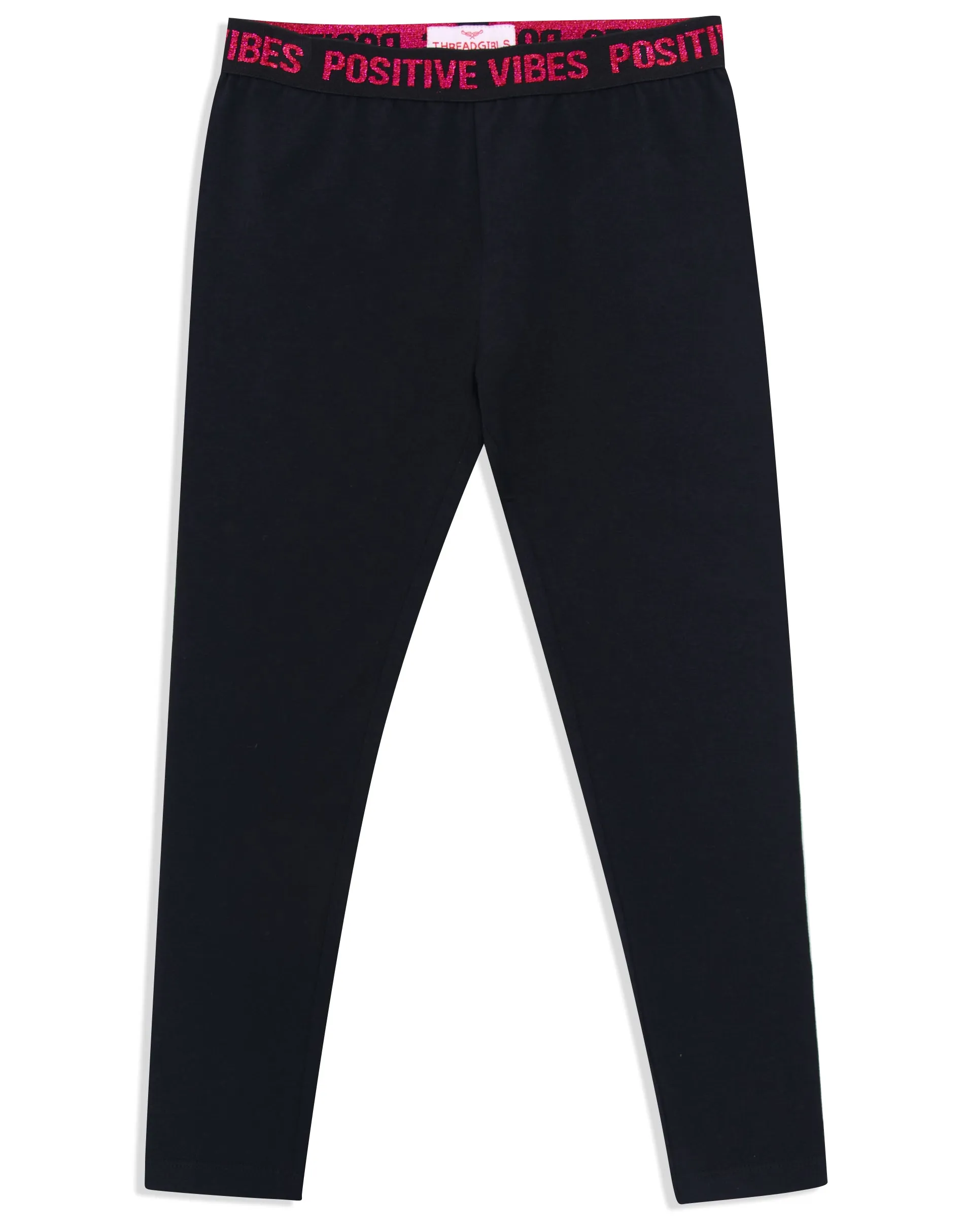 Girls' Black Leggings (5 Pack) sold by Threadbare product image thumbnail 2