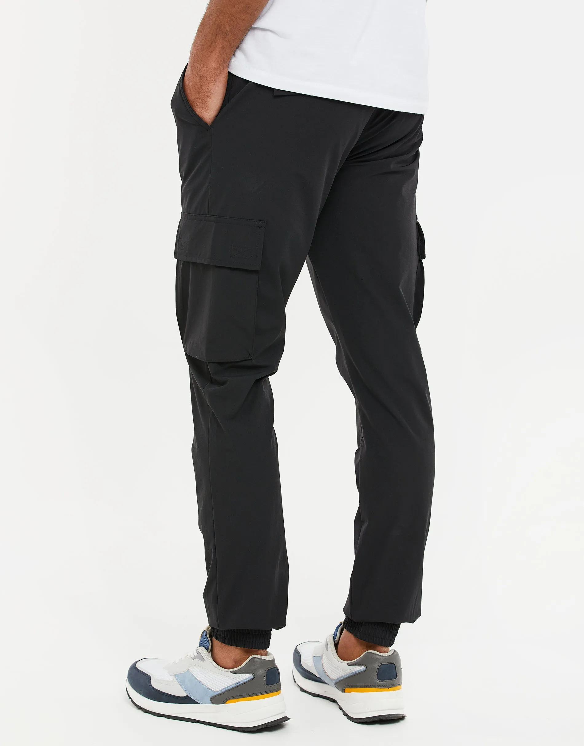 Men's Black Cargo Trousers sold by Threadbare product image thumbnail 2