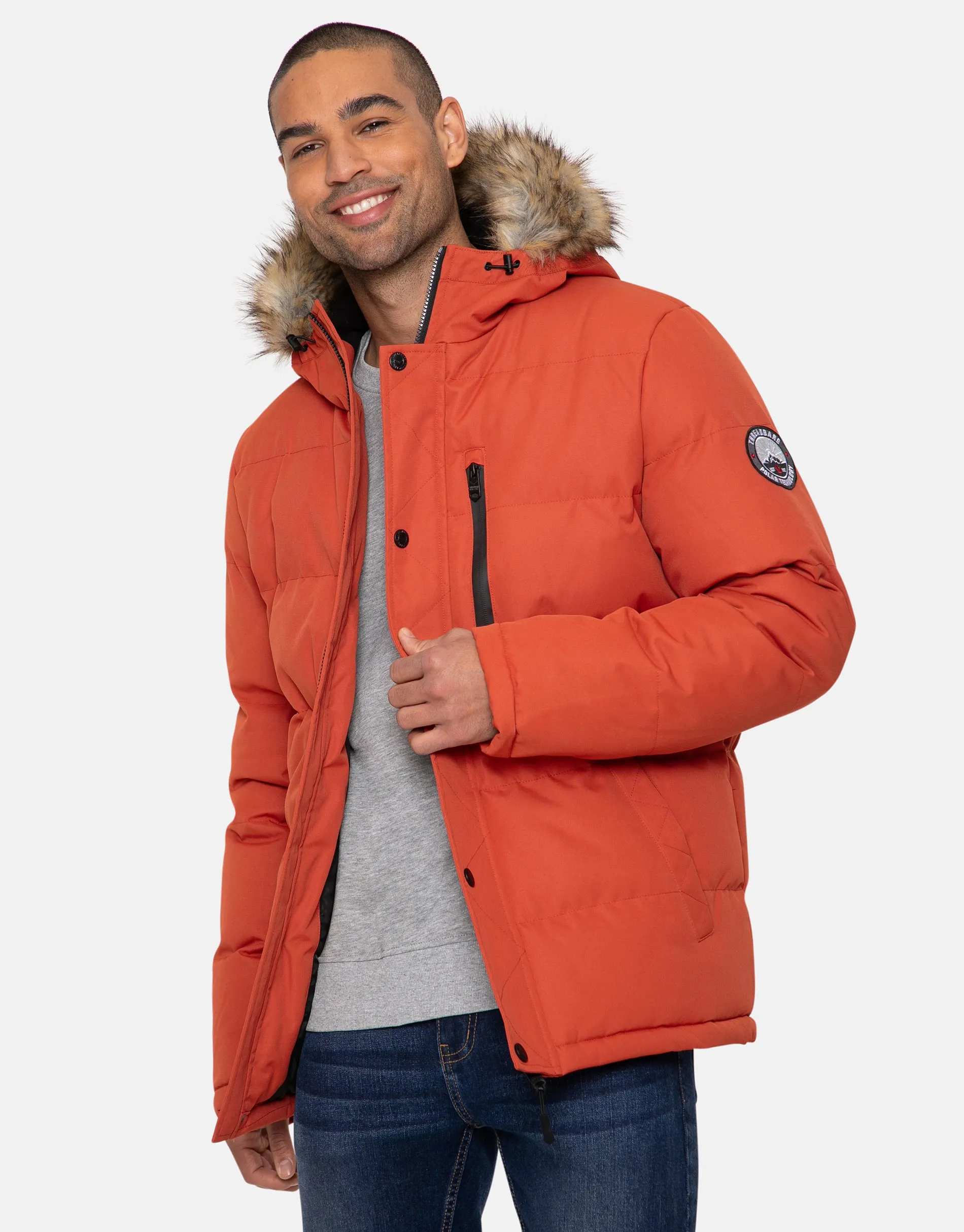 Men's Rust Parka Jacket sold by Threadbare product image thumbnail 2