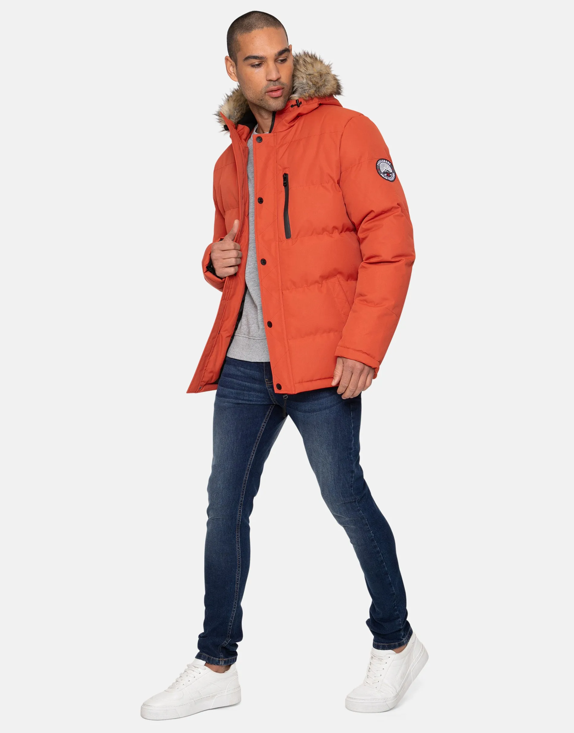 Men's Rust Parka Jacket sold by Threadbare product image thumbnail 4