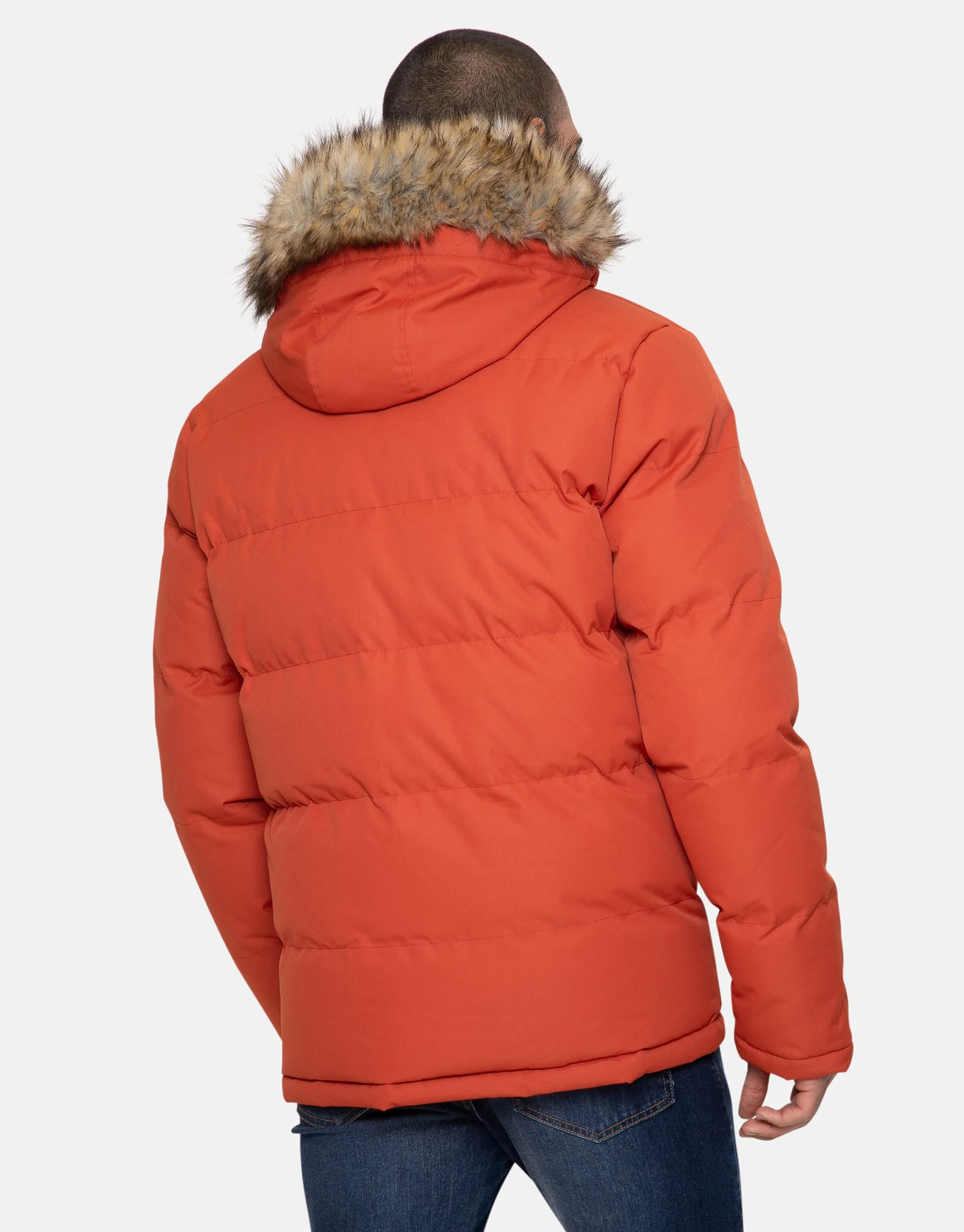Men's Rust Parka Jacket sold by Threadbare product image thumbnail 3