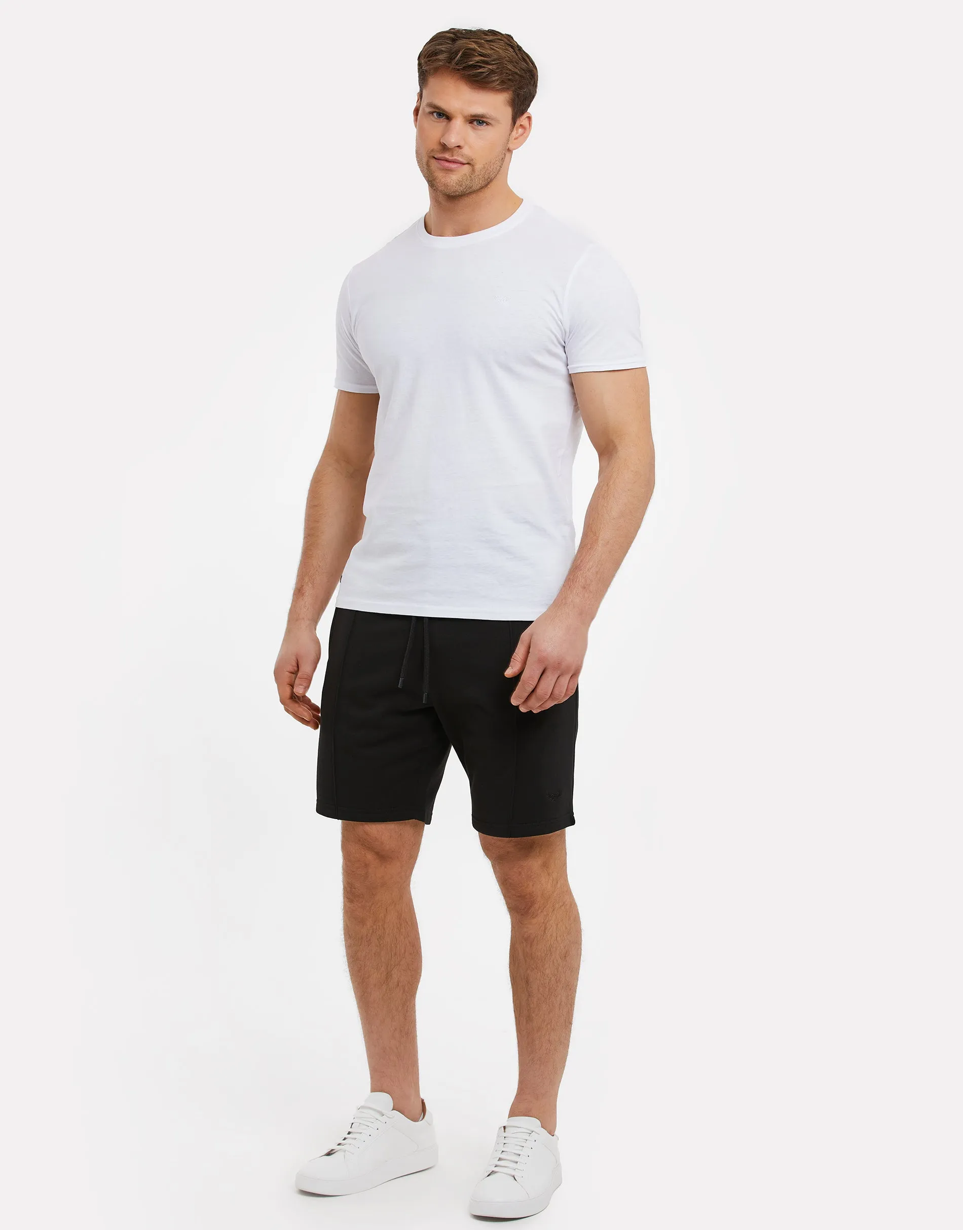 Men's Black Fleece Sweat Shorts sold by Threadbare product image thumbnail 3