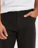 Men's Black Drawcord Chino Trousers sold by Threadbare