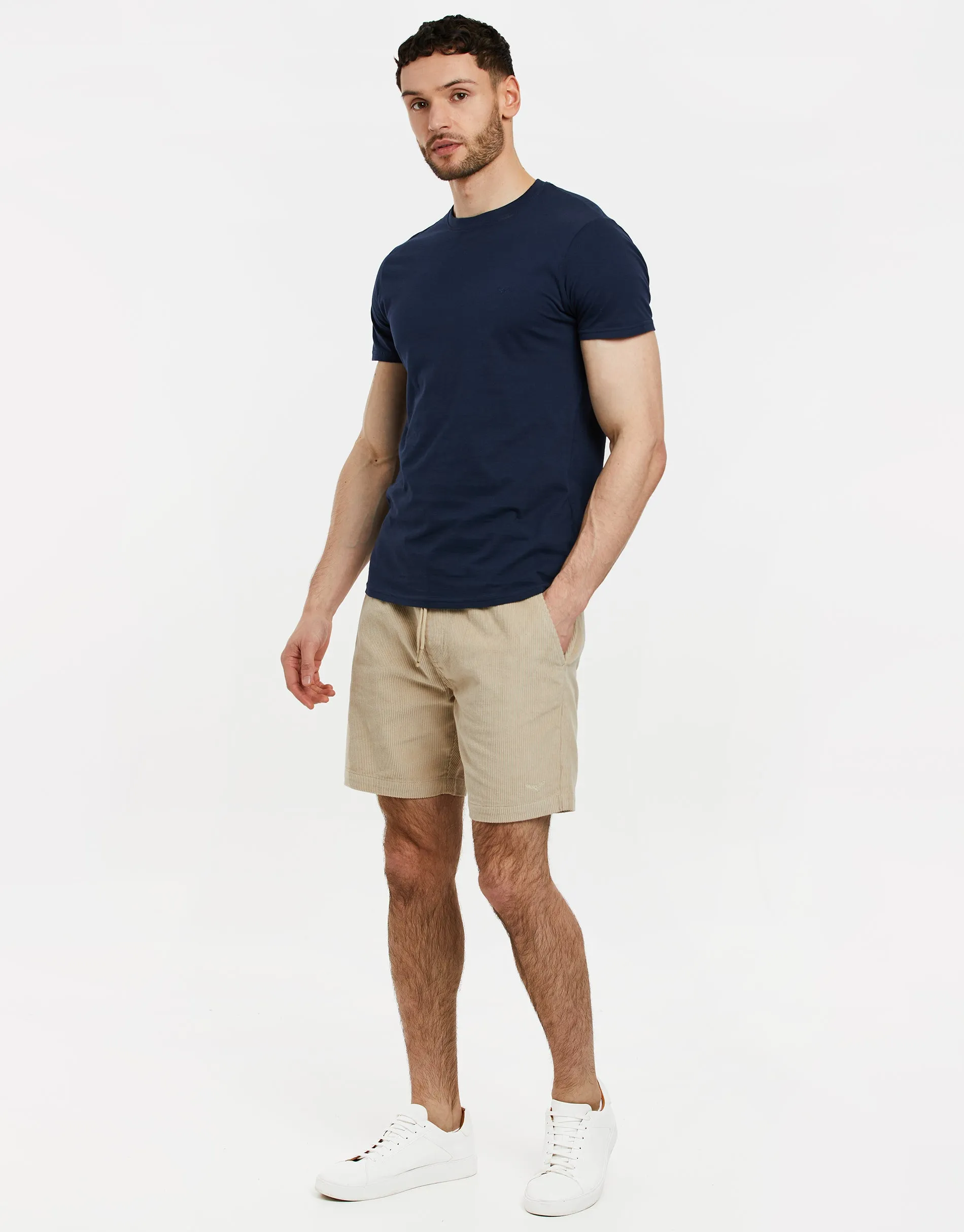 Men's Stone Corduroy Shorts sold by Threadbare product image thumbnail 3