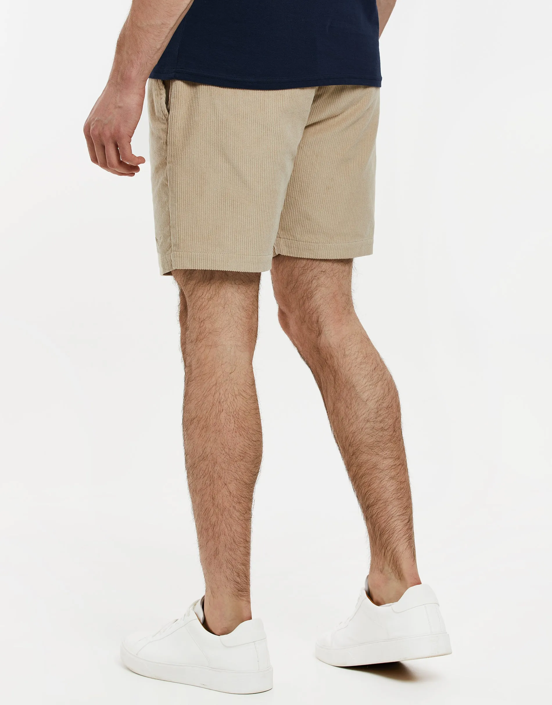 Men's Stone Corduroy Shorts sold by Threadbare product image thumbnail 2