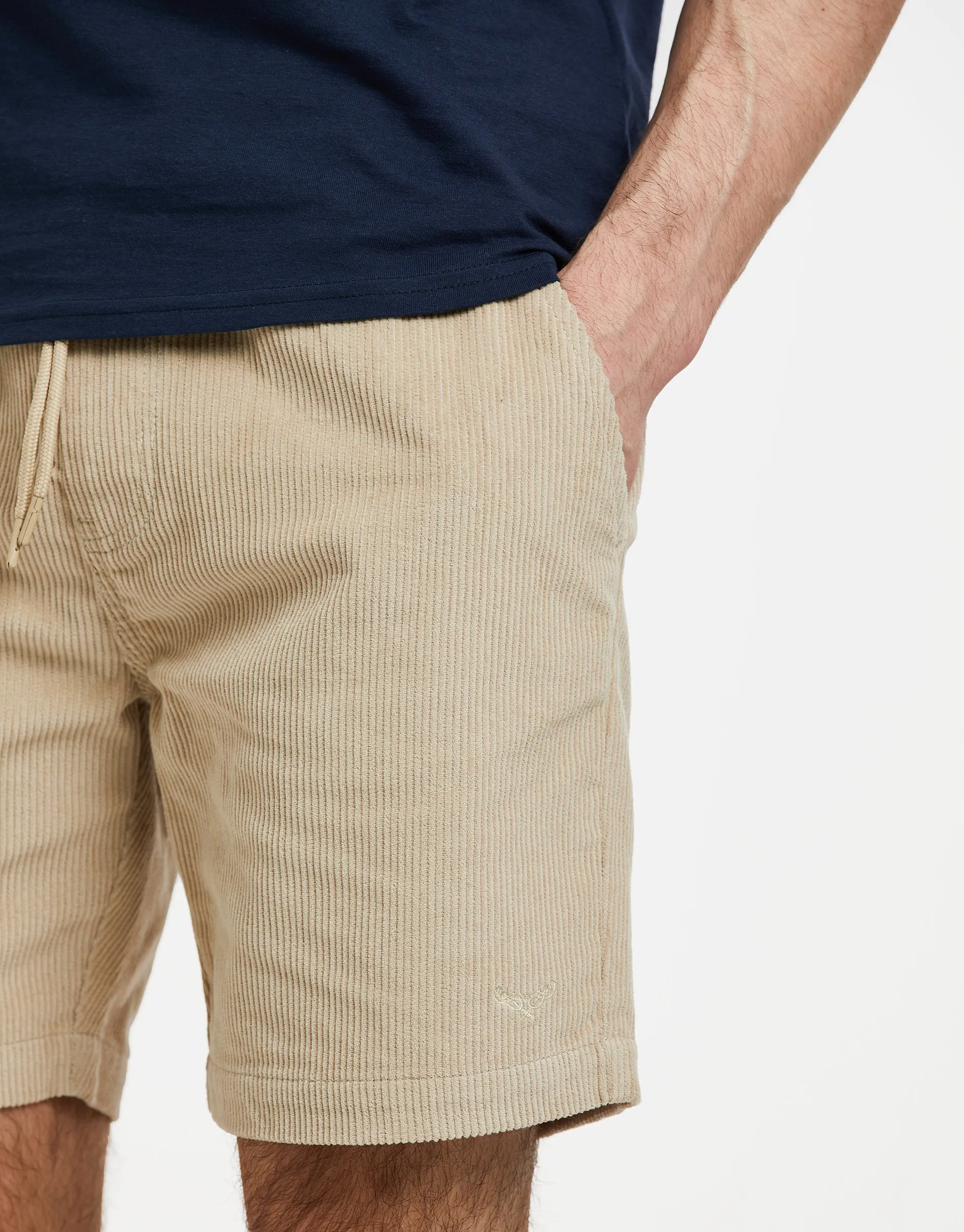 Men's Stone Corduroy Shorts sold by Threadbare product image thumbnail 4