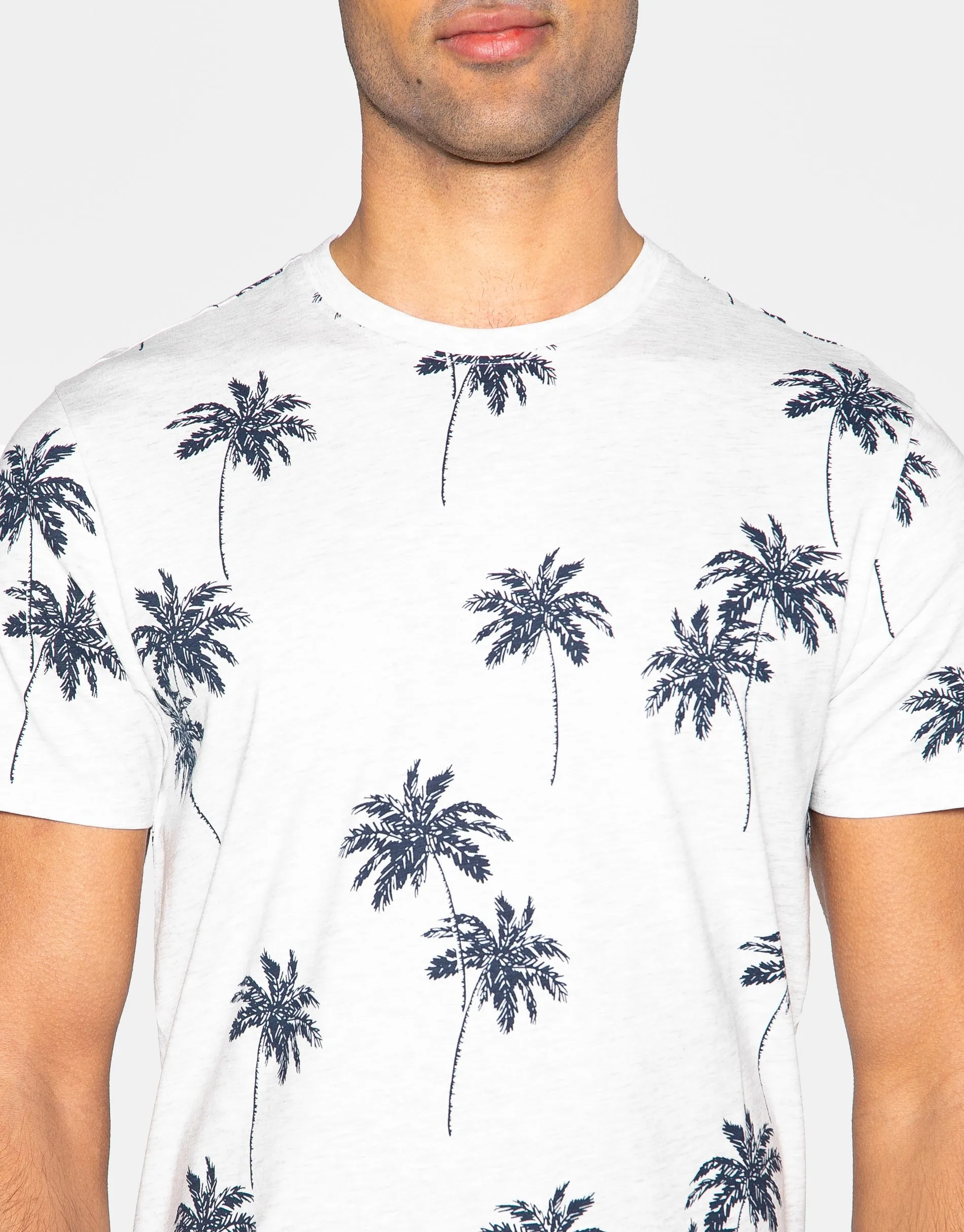 Men's Ecru Printed Cotton Rich T-Shirt sold by Threadbare product image thumbnail 4